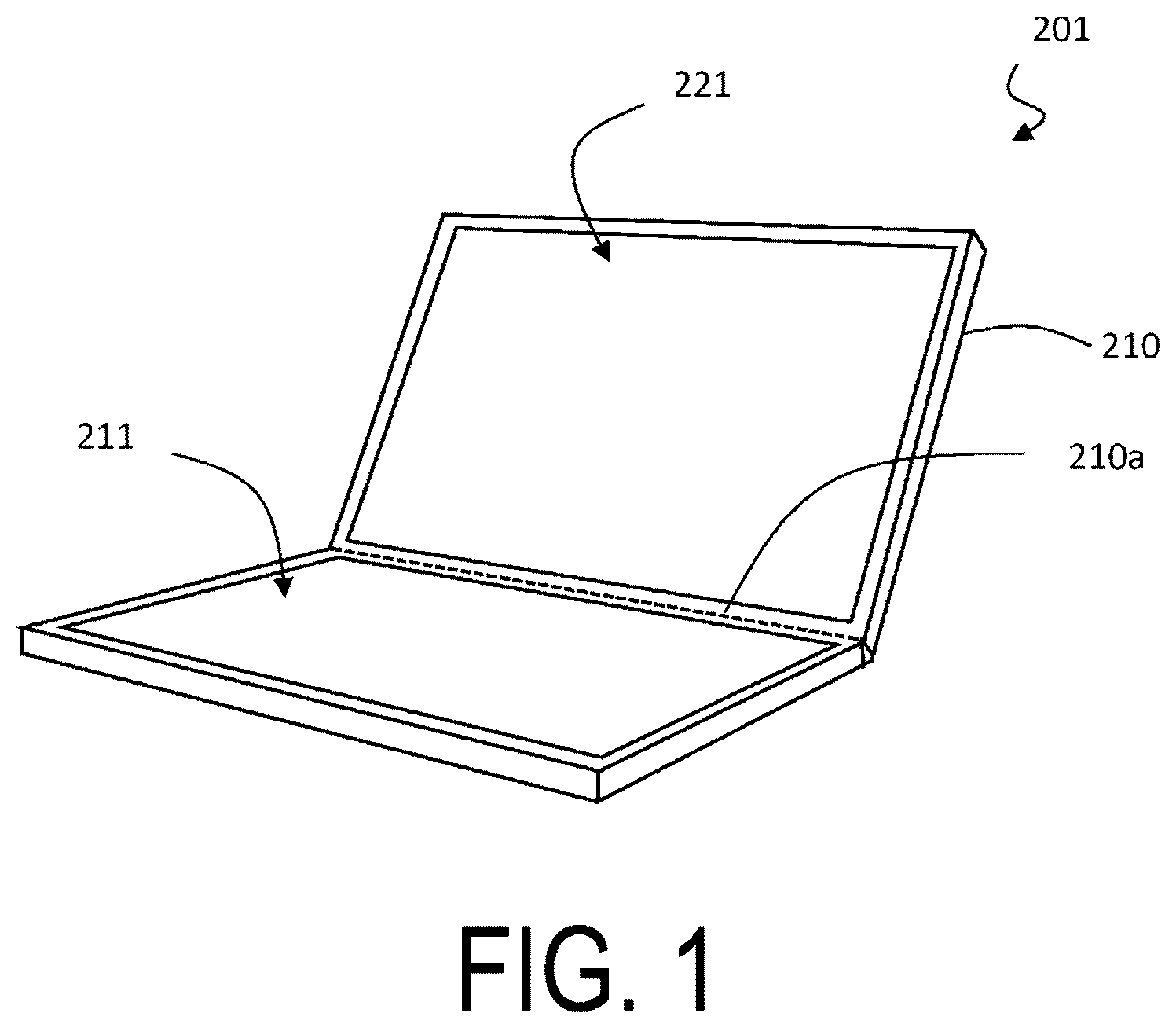 Patent US12307017 Figure 1 – Haptic touch panel display