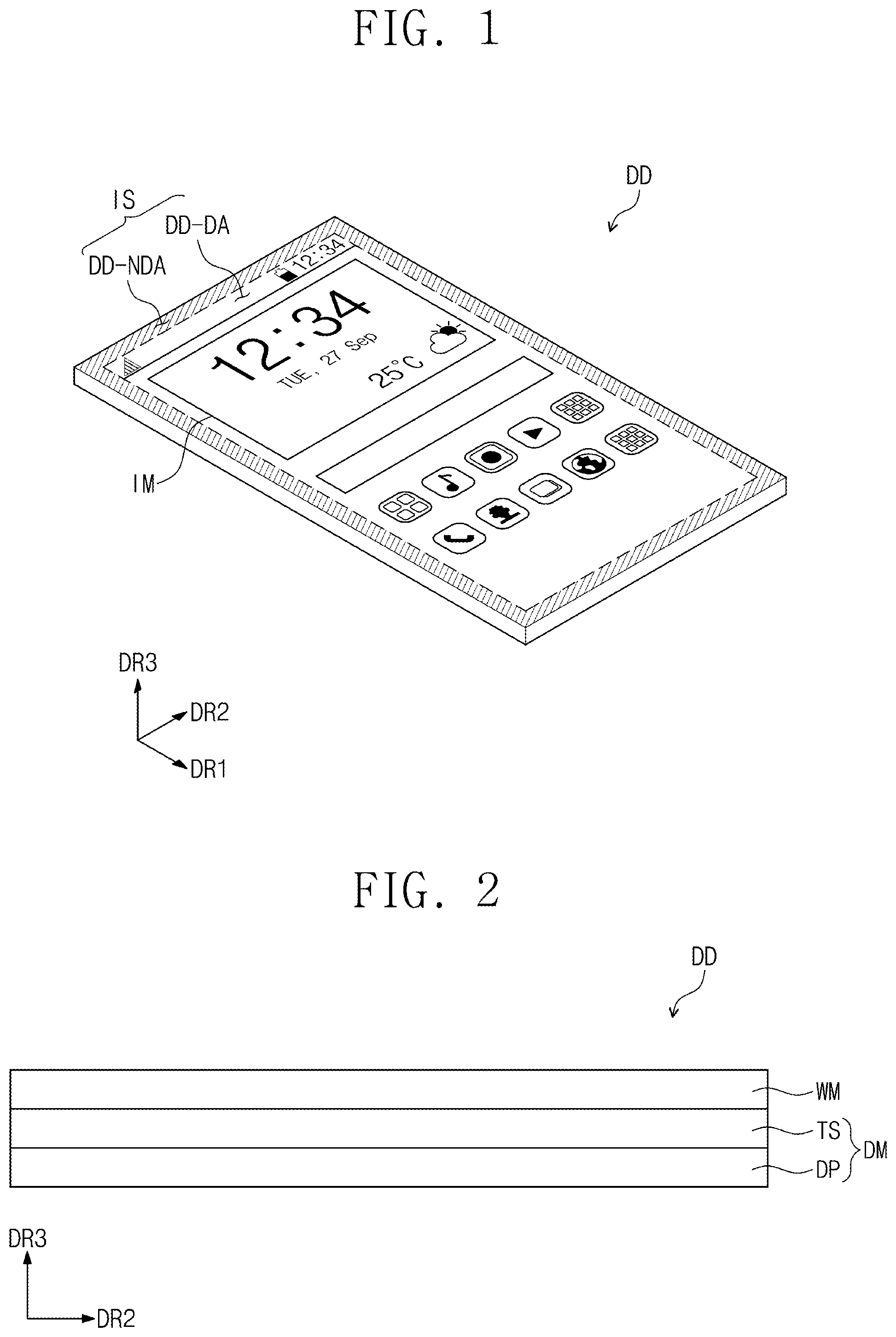 Patent US12307033 — Display module — Figure 1