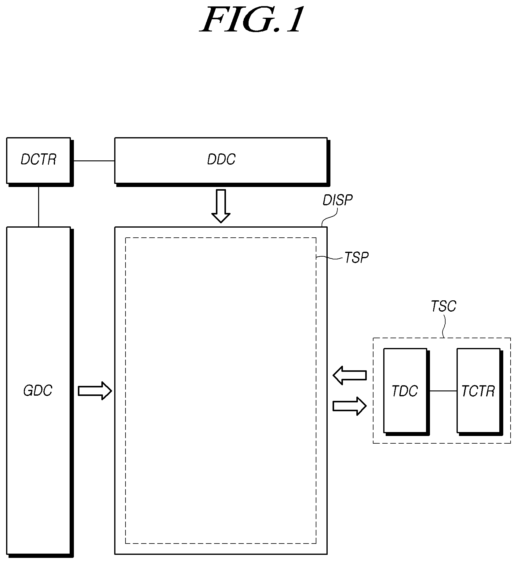 Patent US12307036 — Display device — Figure 1
