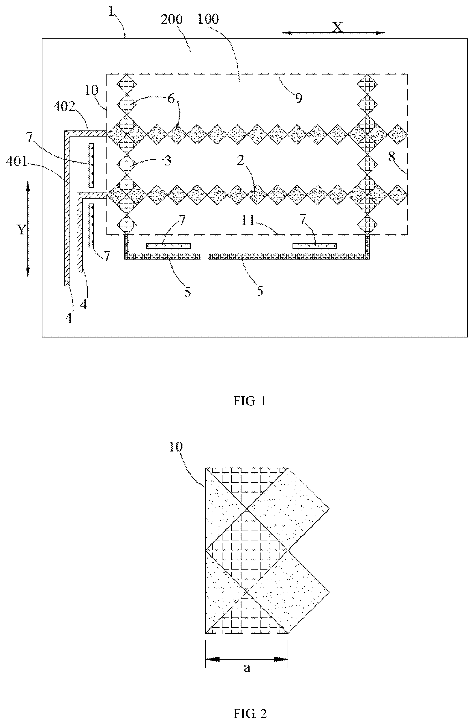 Patent US12307054 — Display apparatuses and touch panels — Figure 1