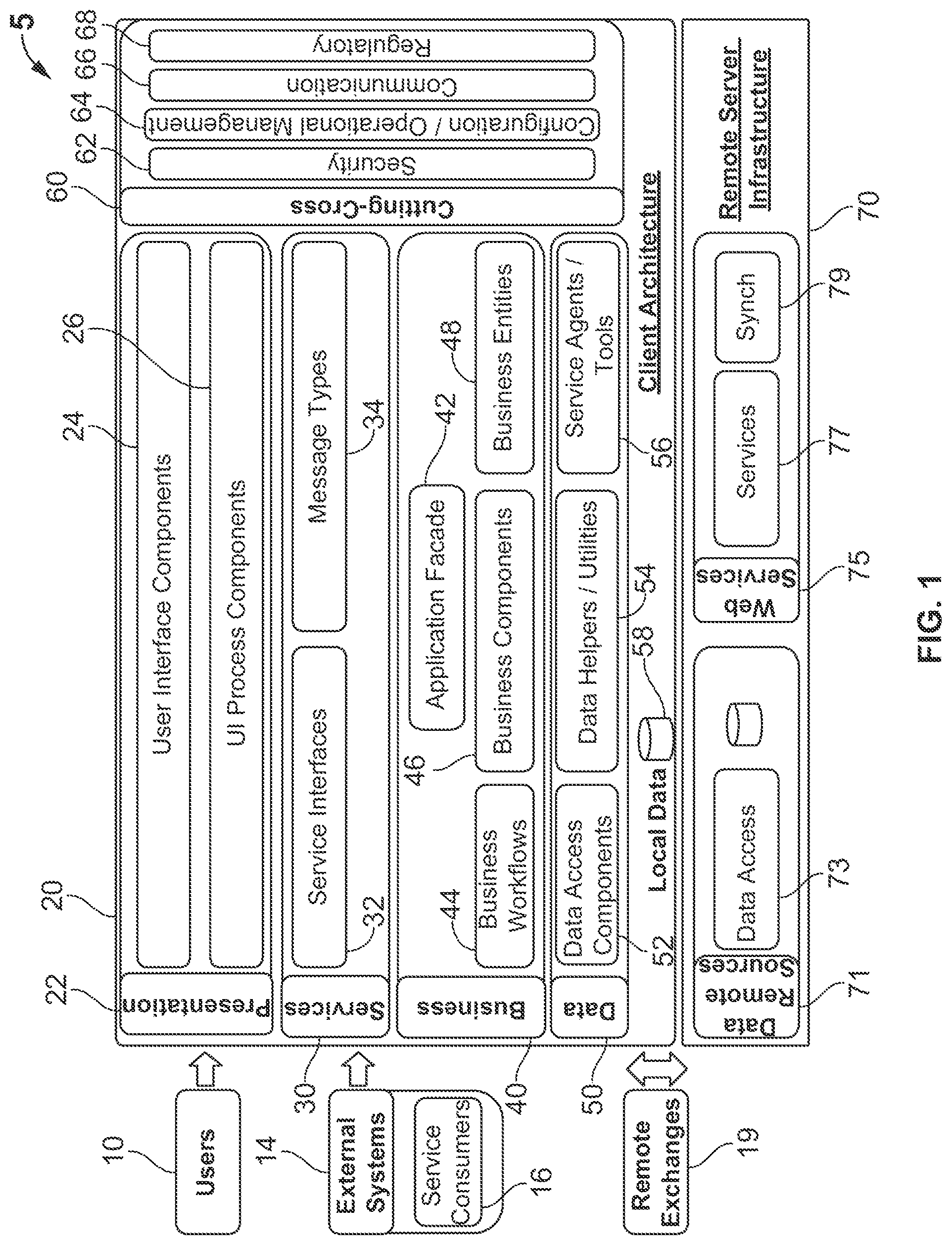 Patent US12307075 — Increasing engagement in clinical trials by adjusting applications based on patient usage data — Figure 1