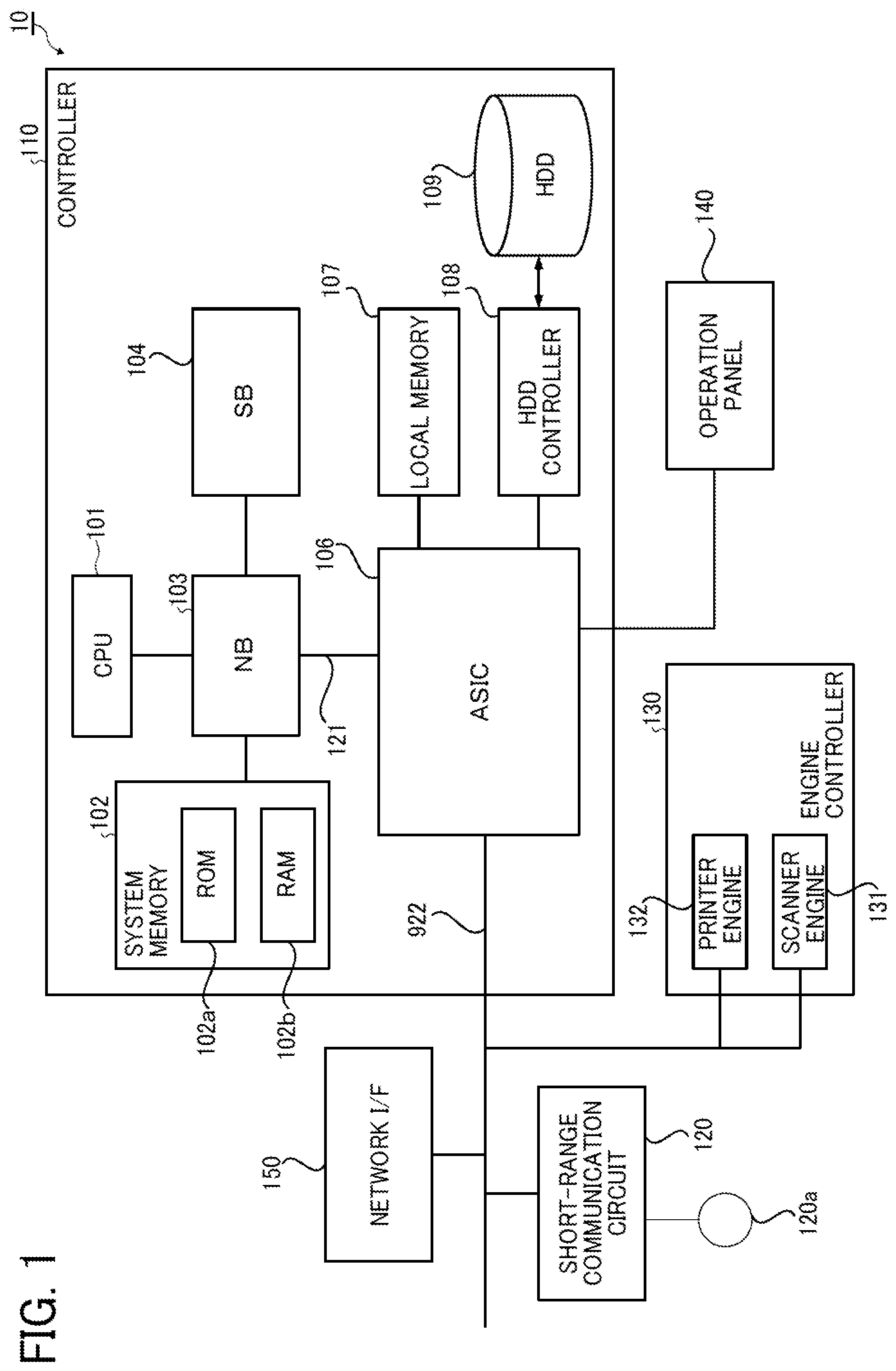 Patent US12307136 — Image processing apparatus and non-transitory recording medium — Figure 1