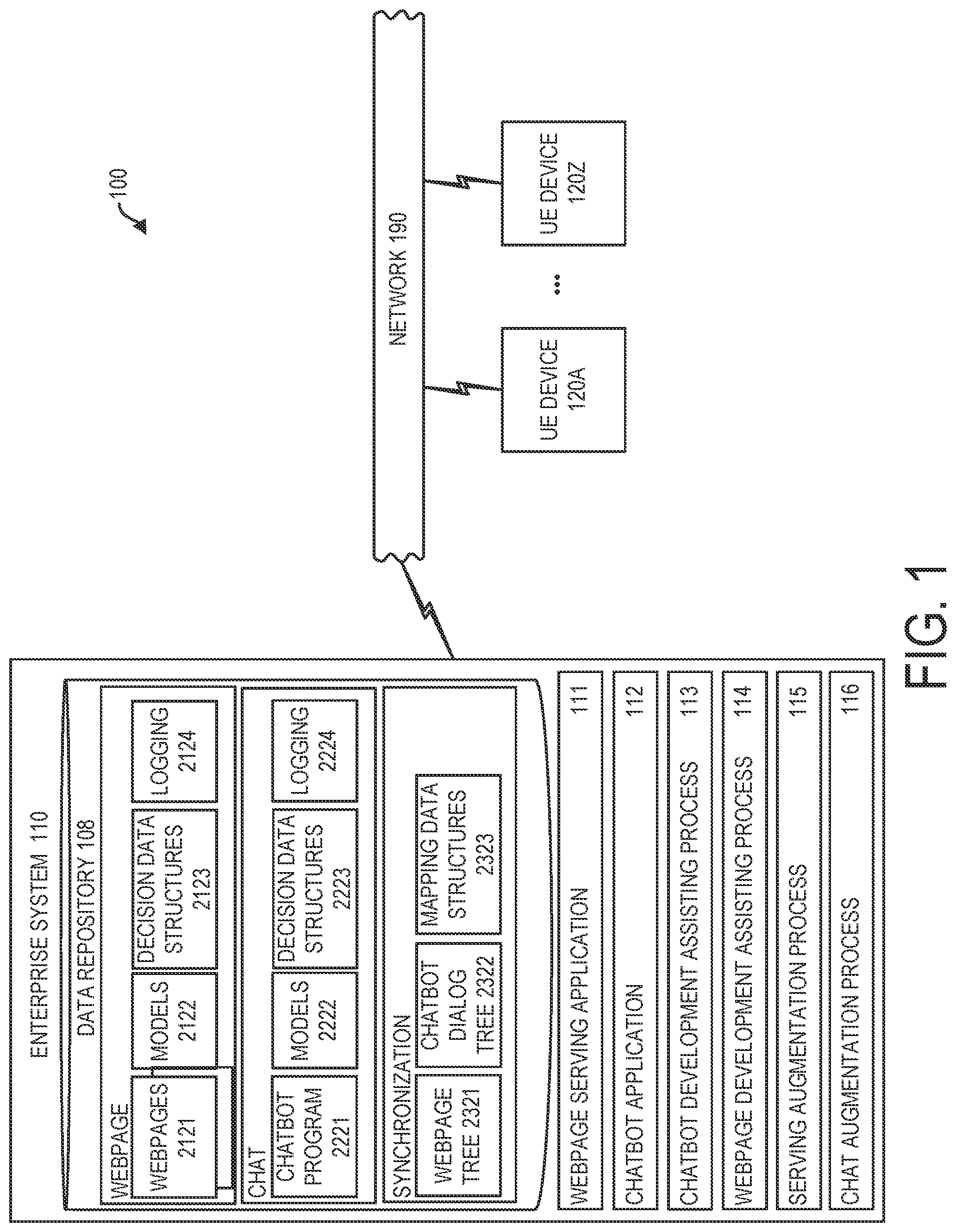 Patent US12307221 — Adaptive user interfacing — Figure 1