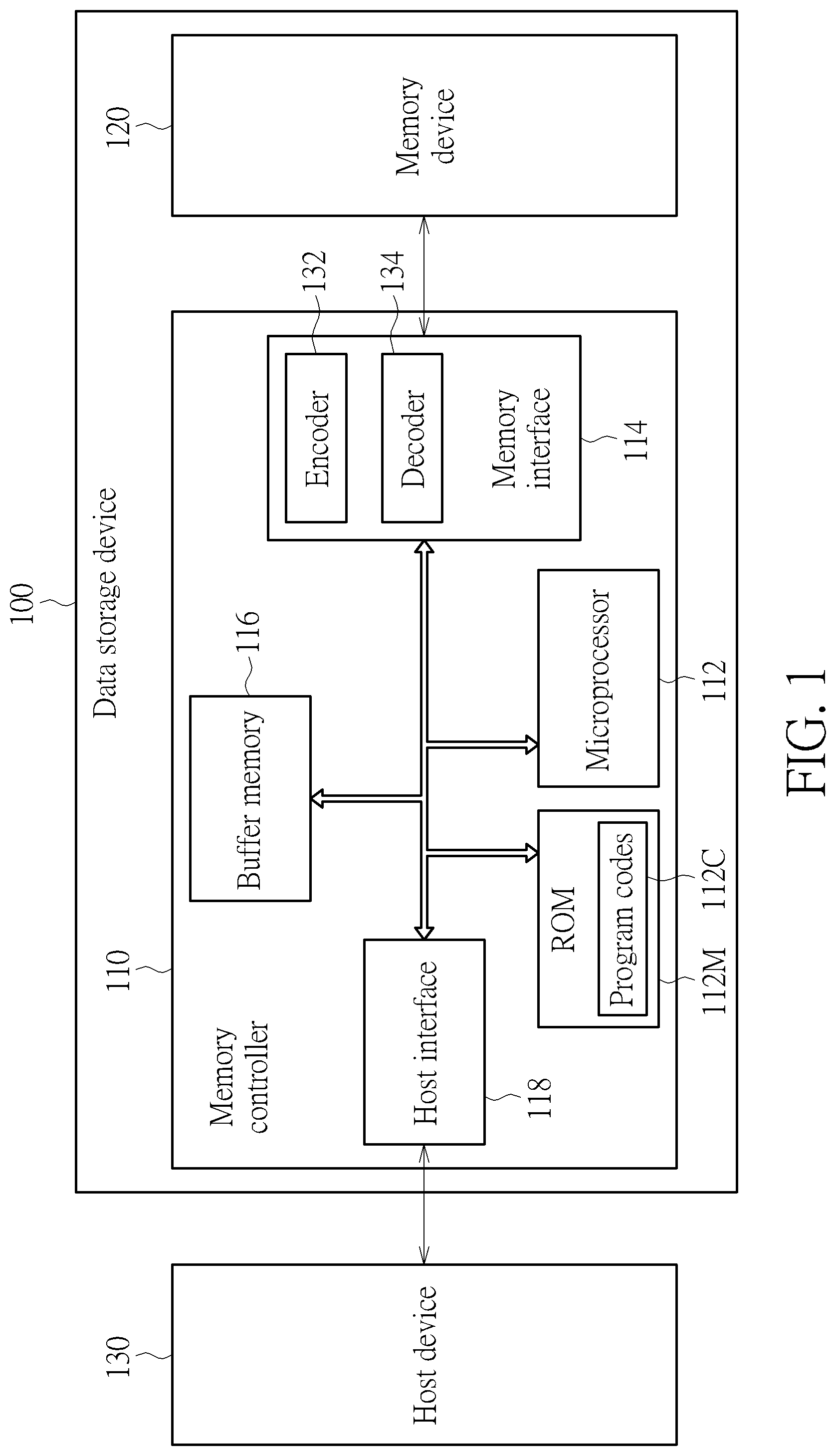 Patent US12307237 — Firmware updating method and data storage device utilizing the same — Figure 1