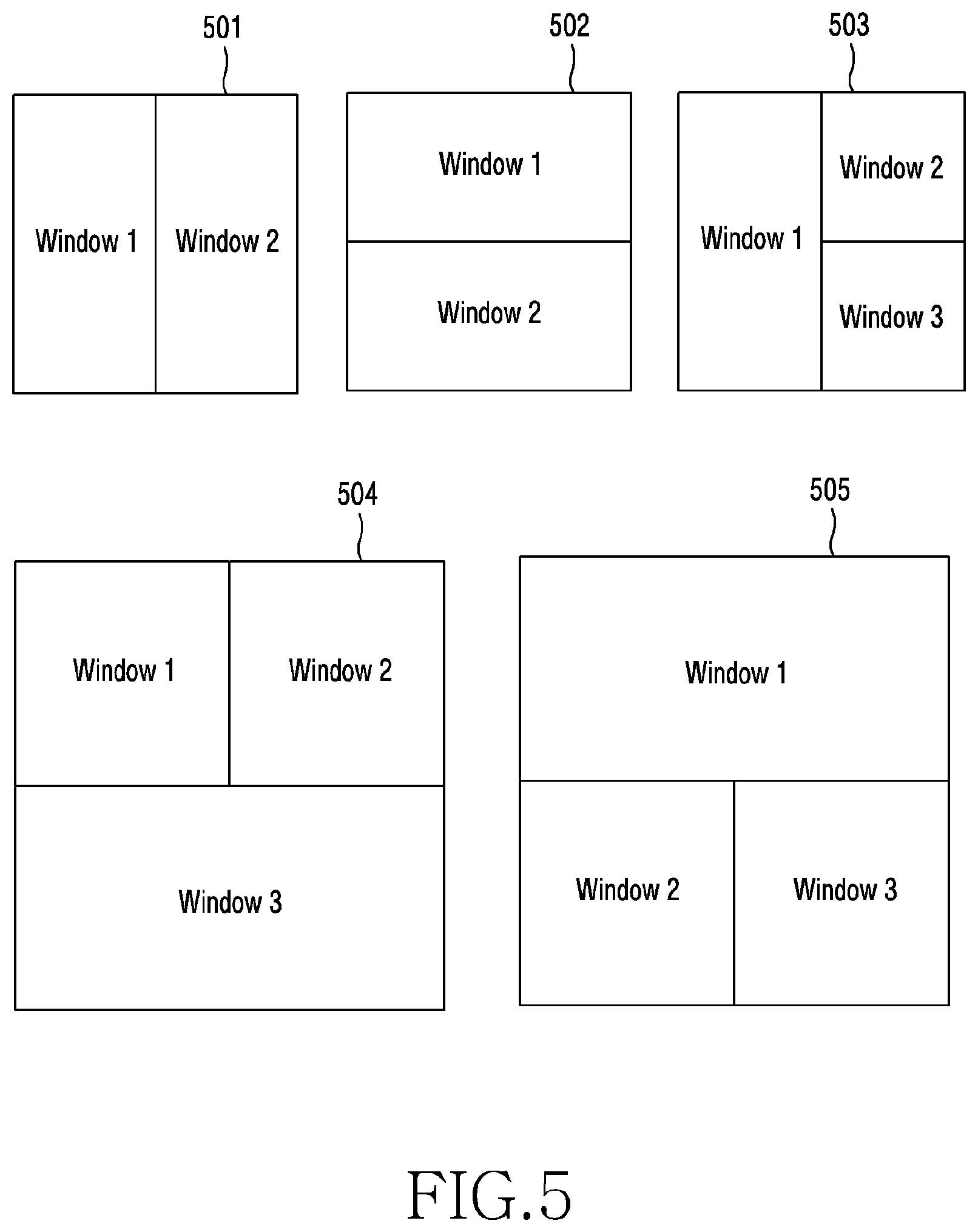 Patent US12307271 Figure 5 – Electronic device and multi-window control method of electronic device