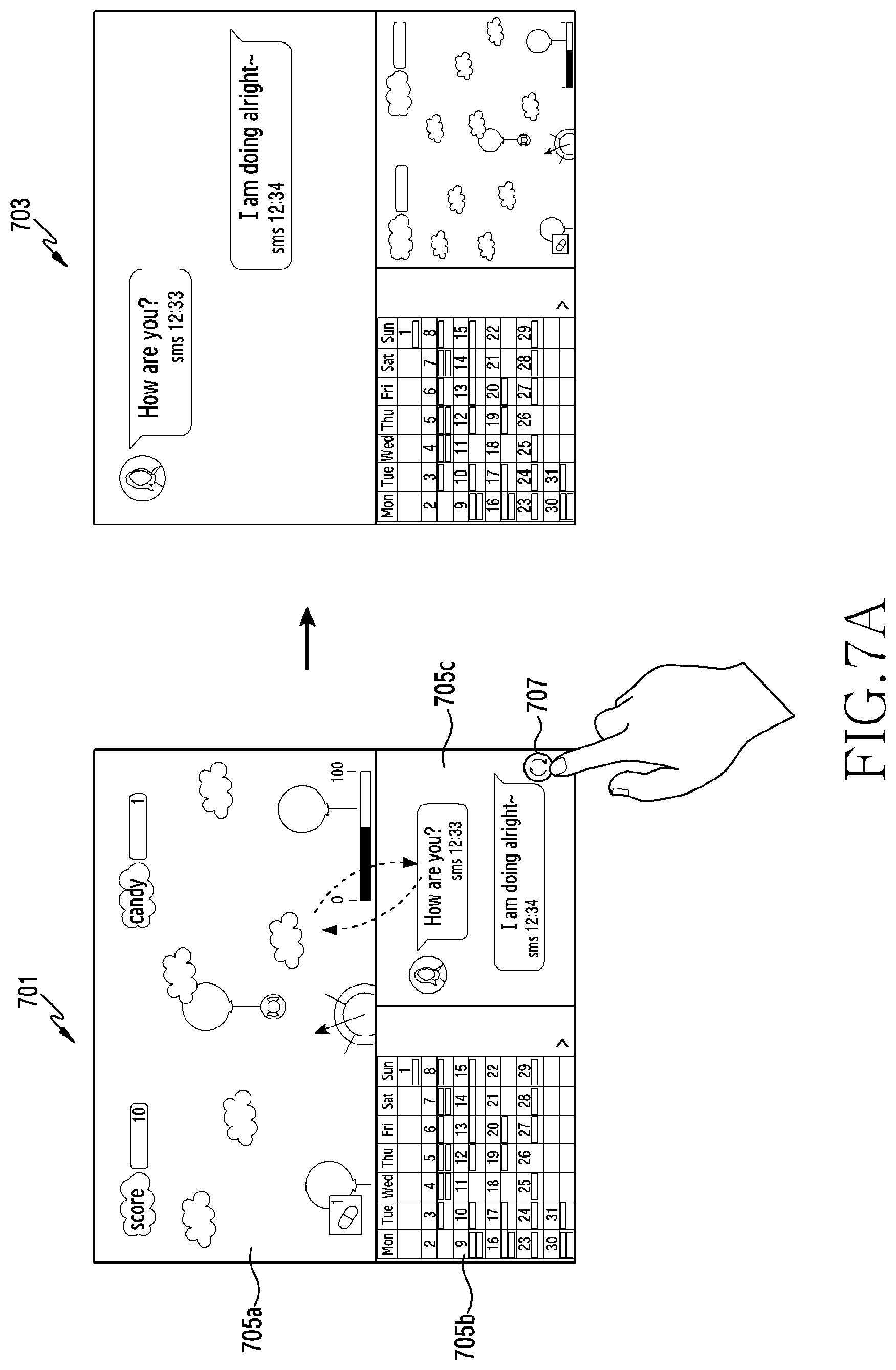 Patent US12307271 Figure 7 – Electronic device and multi-window control method of electronic device