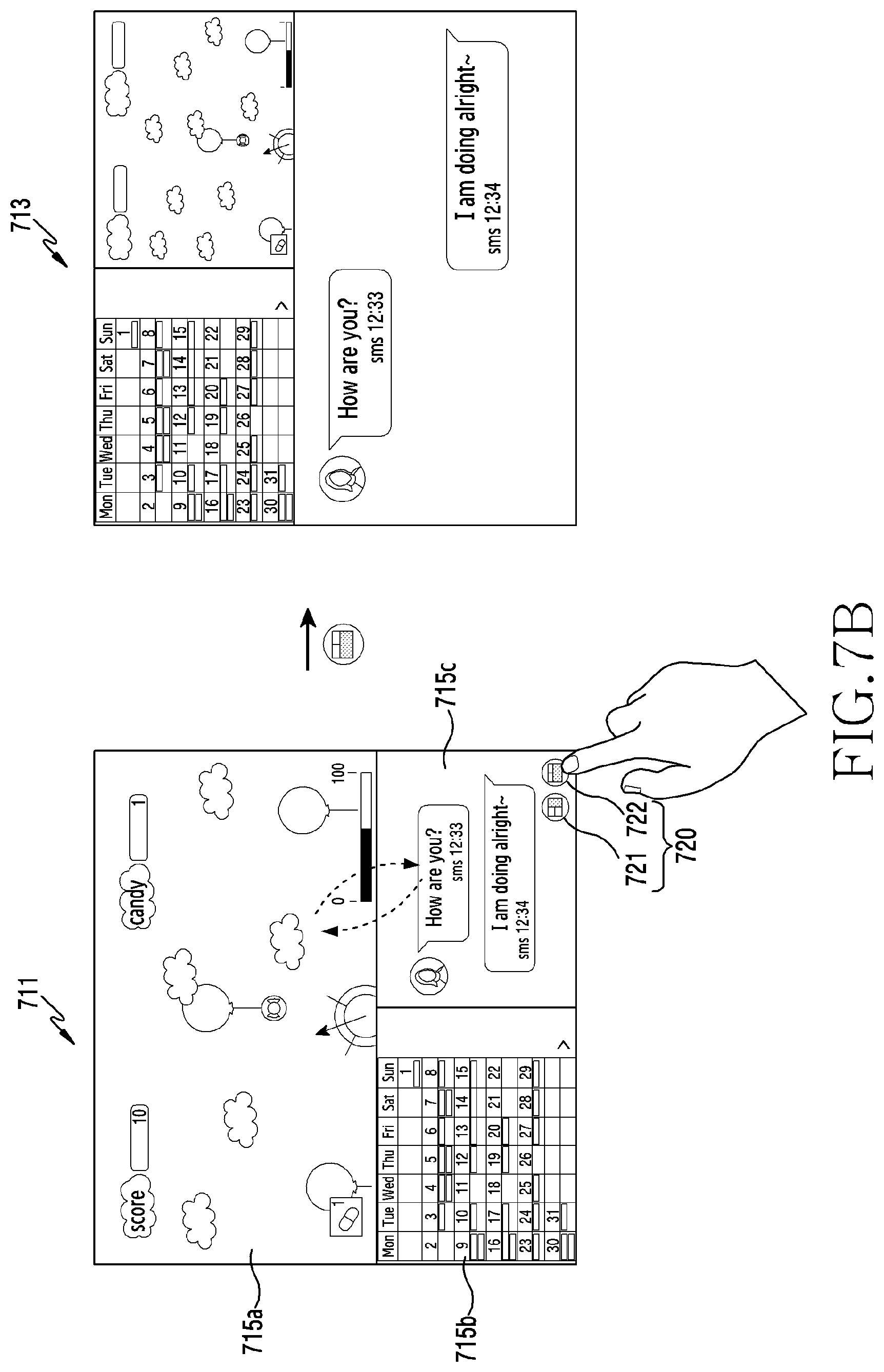 Patent US12307271 Figure 8 – Electronic device and multi-window control method of electronic device