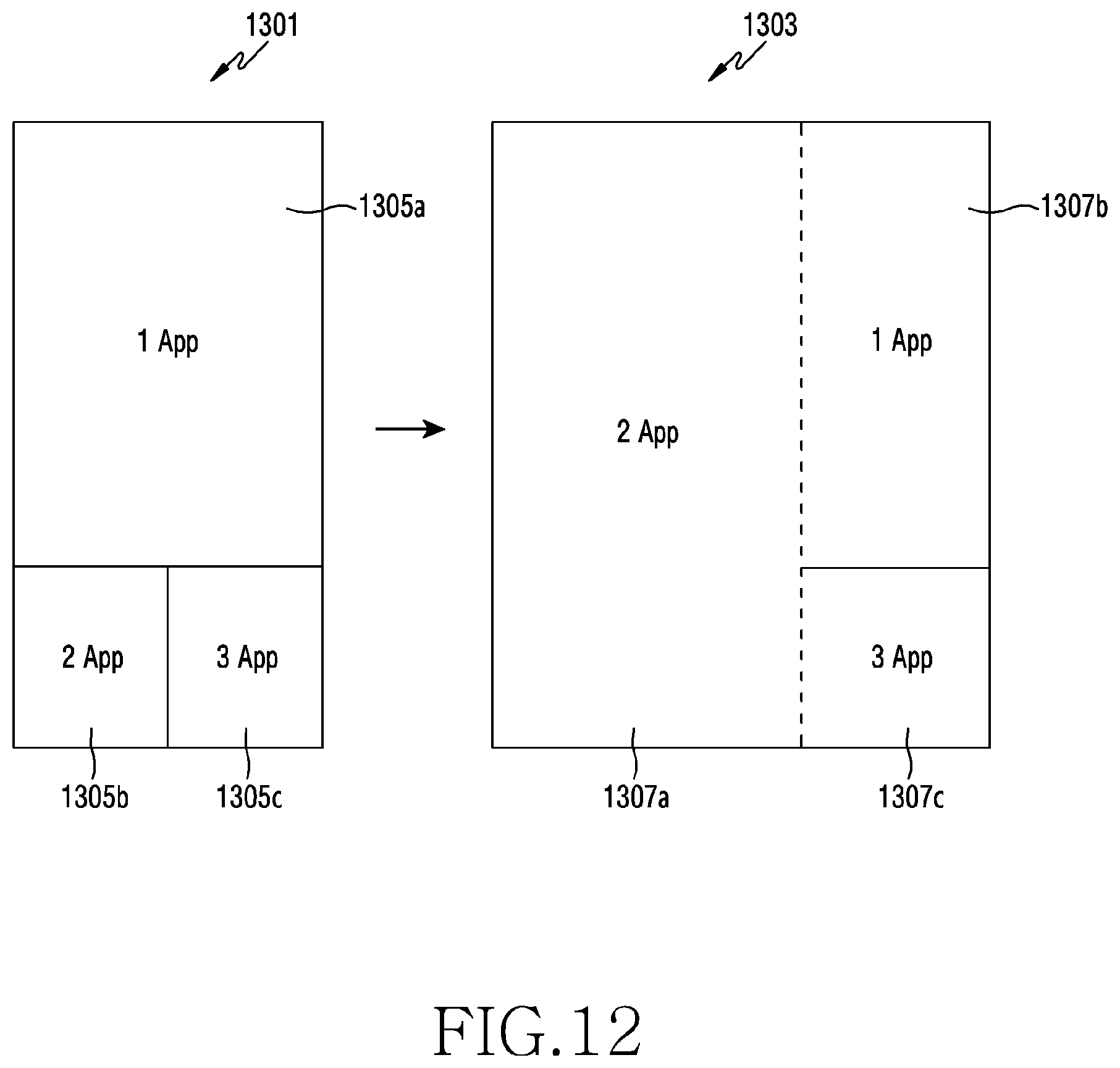 Patent US12307271 Figure 14 – Electronic device and multi-window control method of electronic device