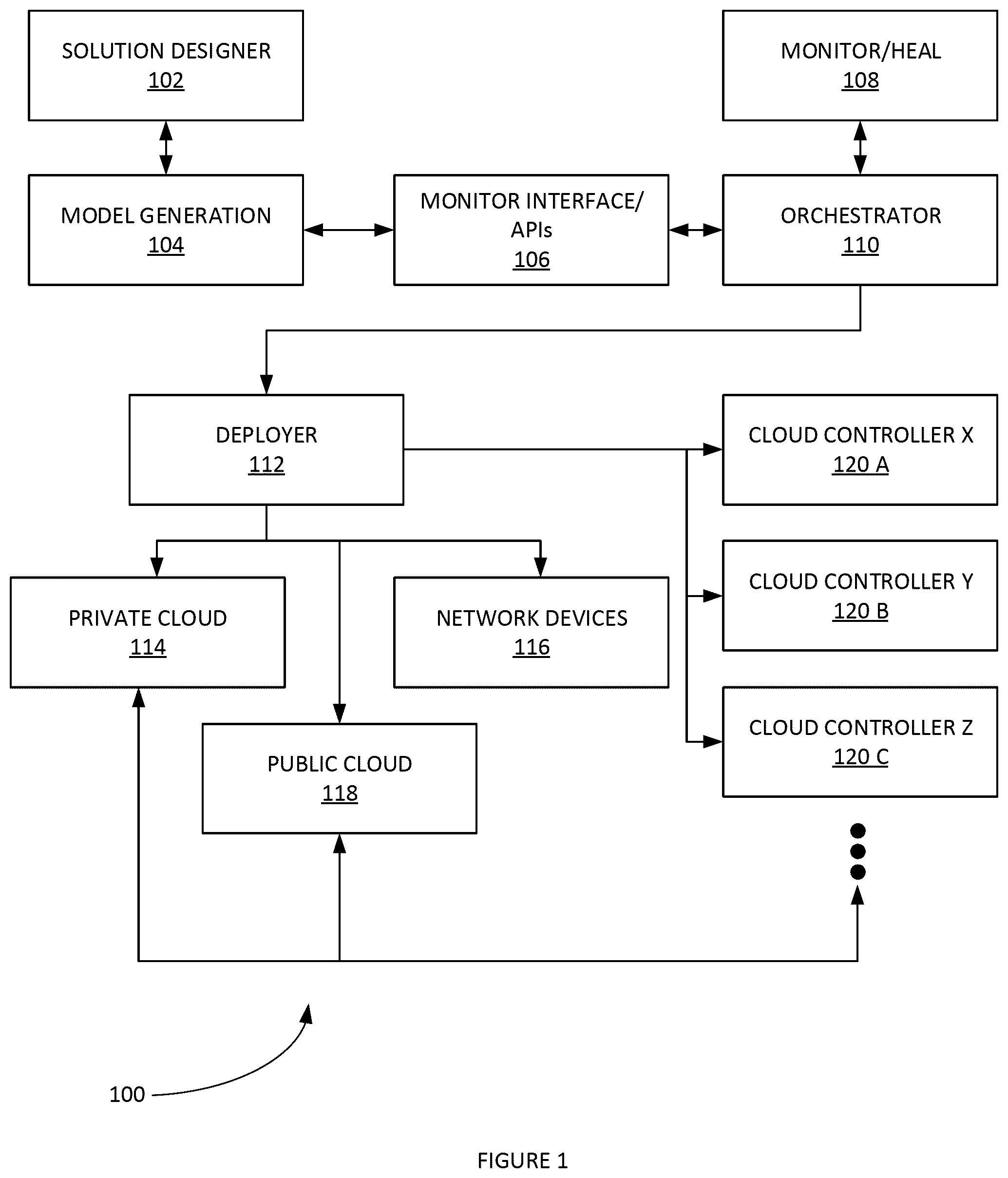 Patent US12307274 — Methods and systems for virtual top-of-rack implementation — Figure 1