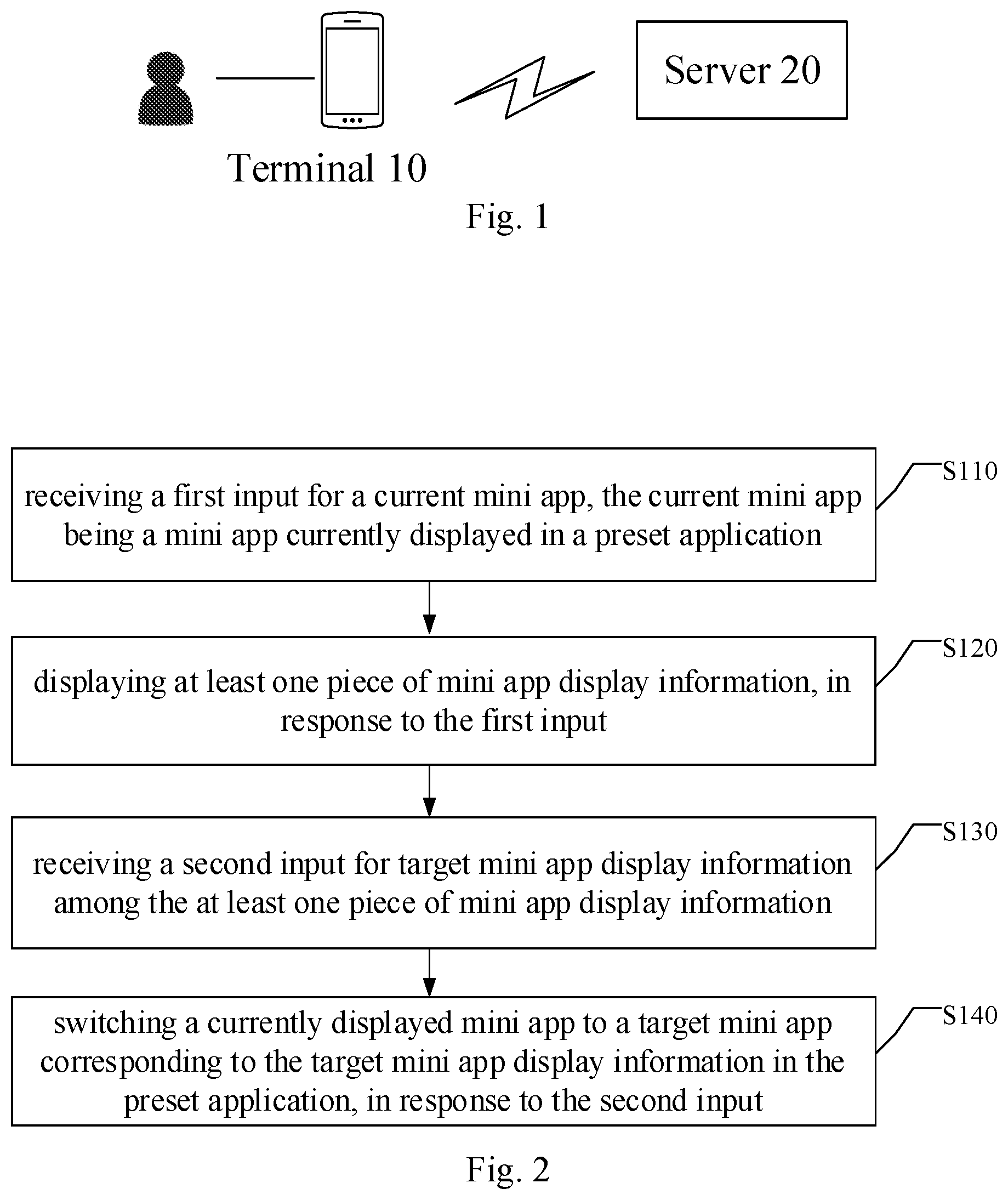 Patent US12307285 — Mini app switching method, framework, electronic apparatus and non-transitory computer-readable storage medium — Figure 1