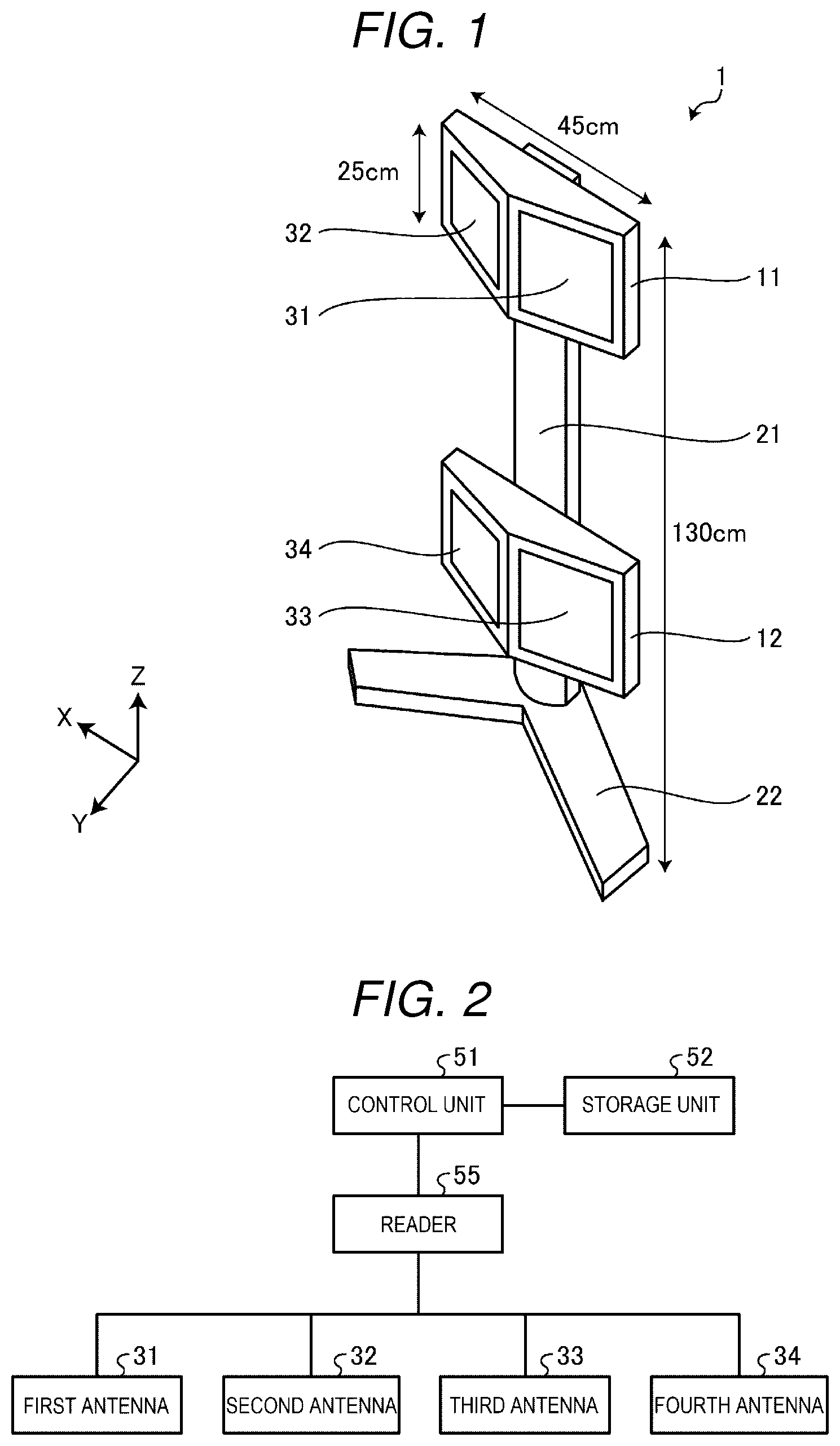 Patent US12307321 — Reading device — Figure 1