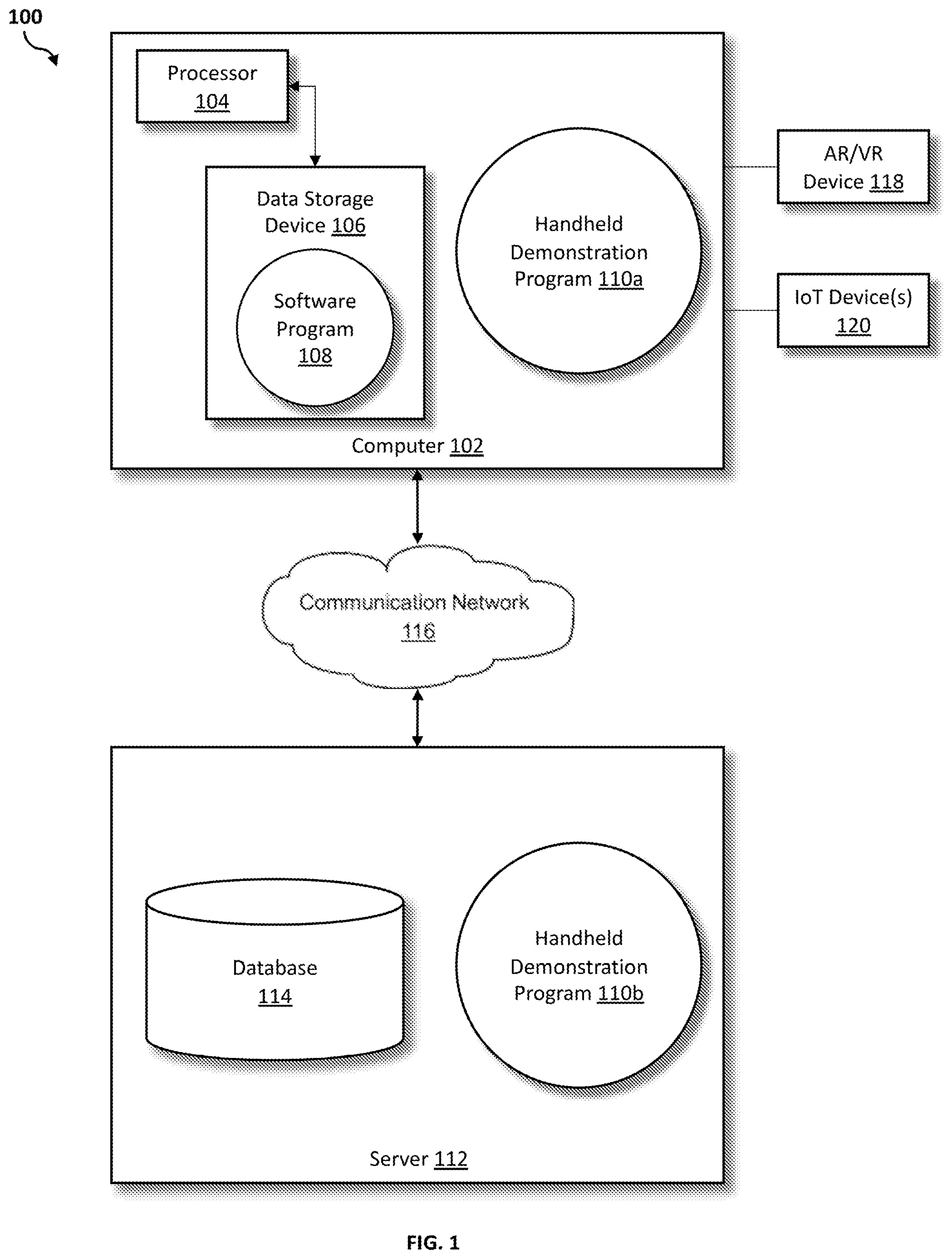 Patent US12307335 — User assistance through demonstration — Figure 1