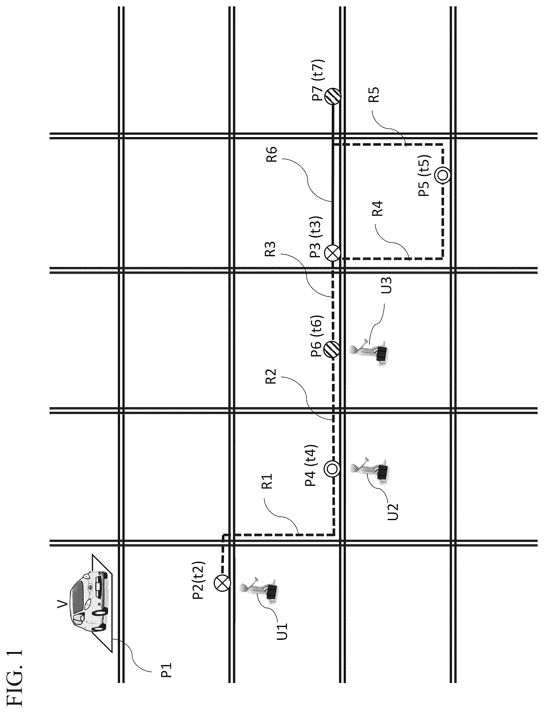 Patent US12307393 — Vehicle travel assistance device, vehicle travel assistance system, and vehicle travel assistance method — Figure 1