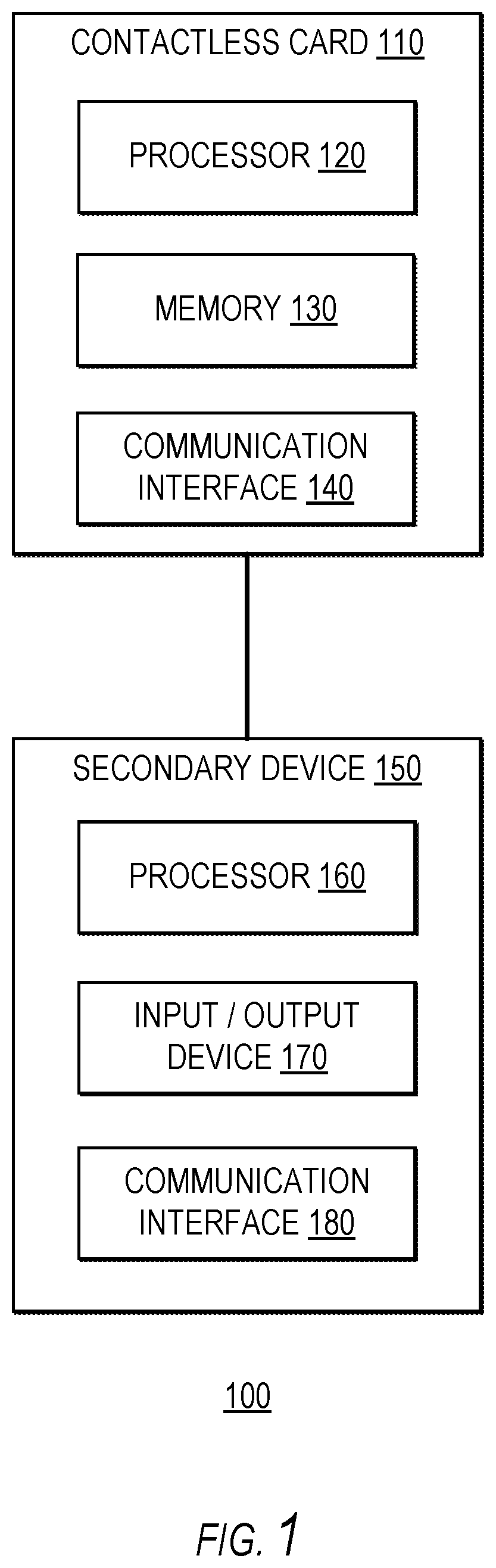 Patent US12307437 — NFC enabled card for consumer accessibility — Figure 1