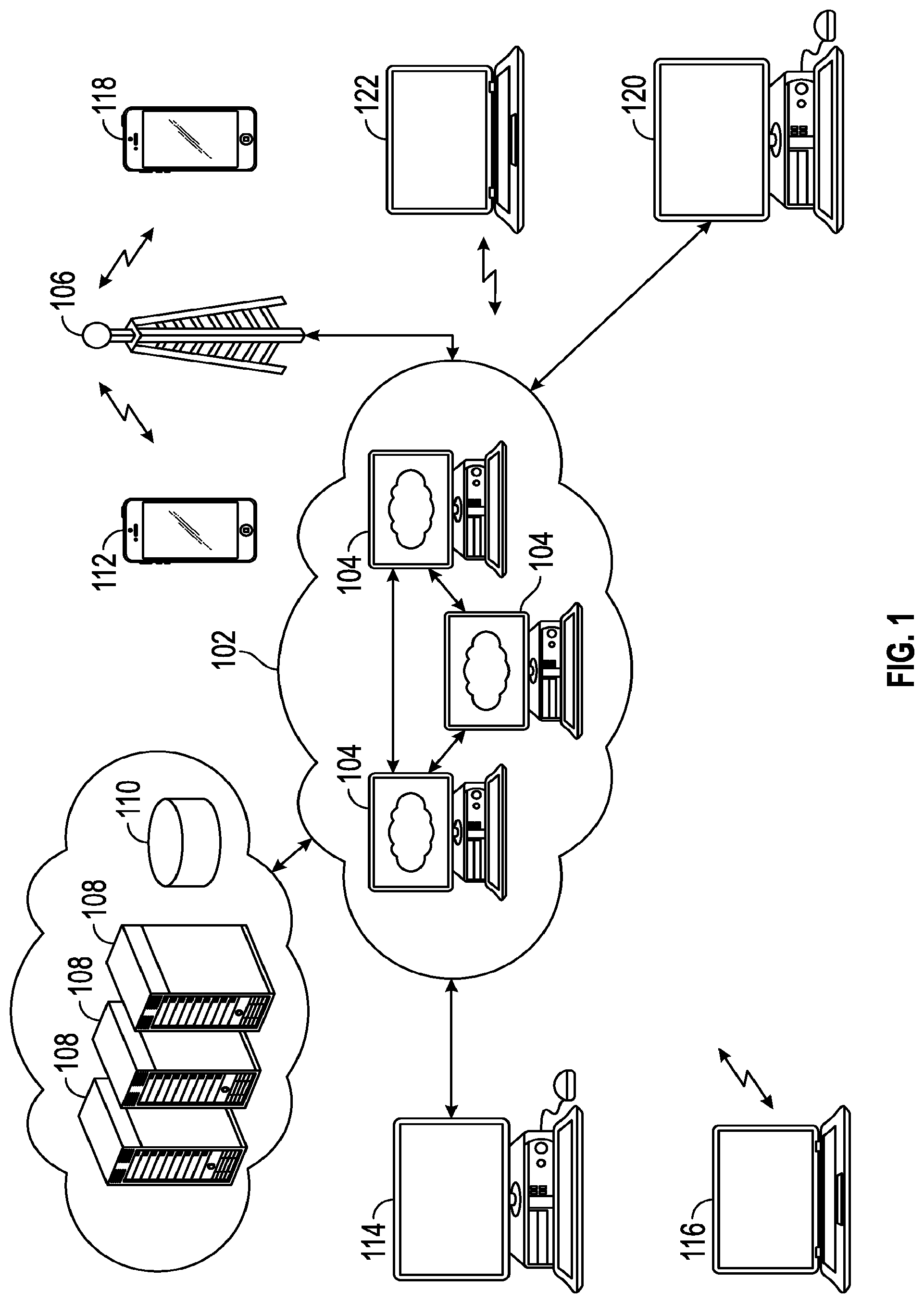Patent US12307488 Figure 1 – Targeted marketing based on social media interaction