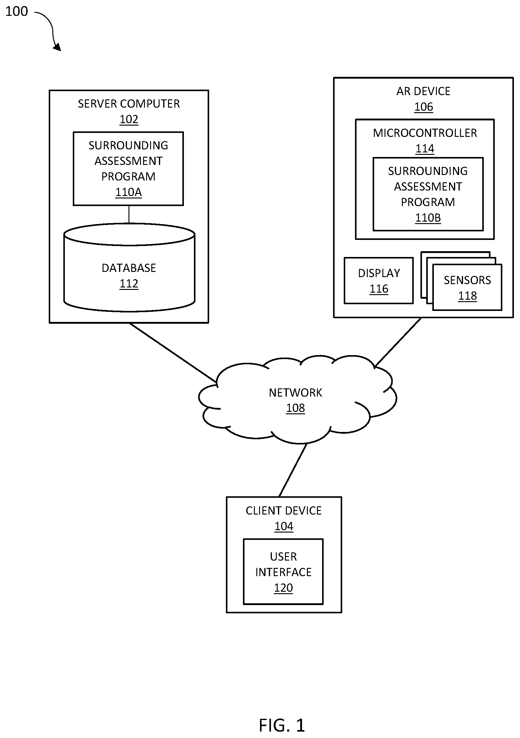 Patent US12307549 — Surrounding assessment for heat map visualization — Figure 1
