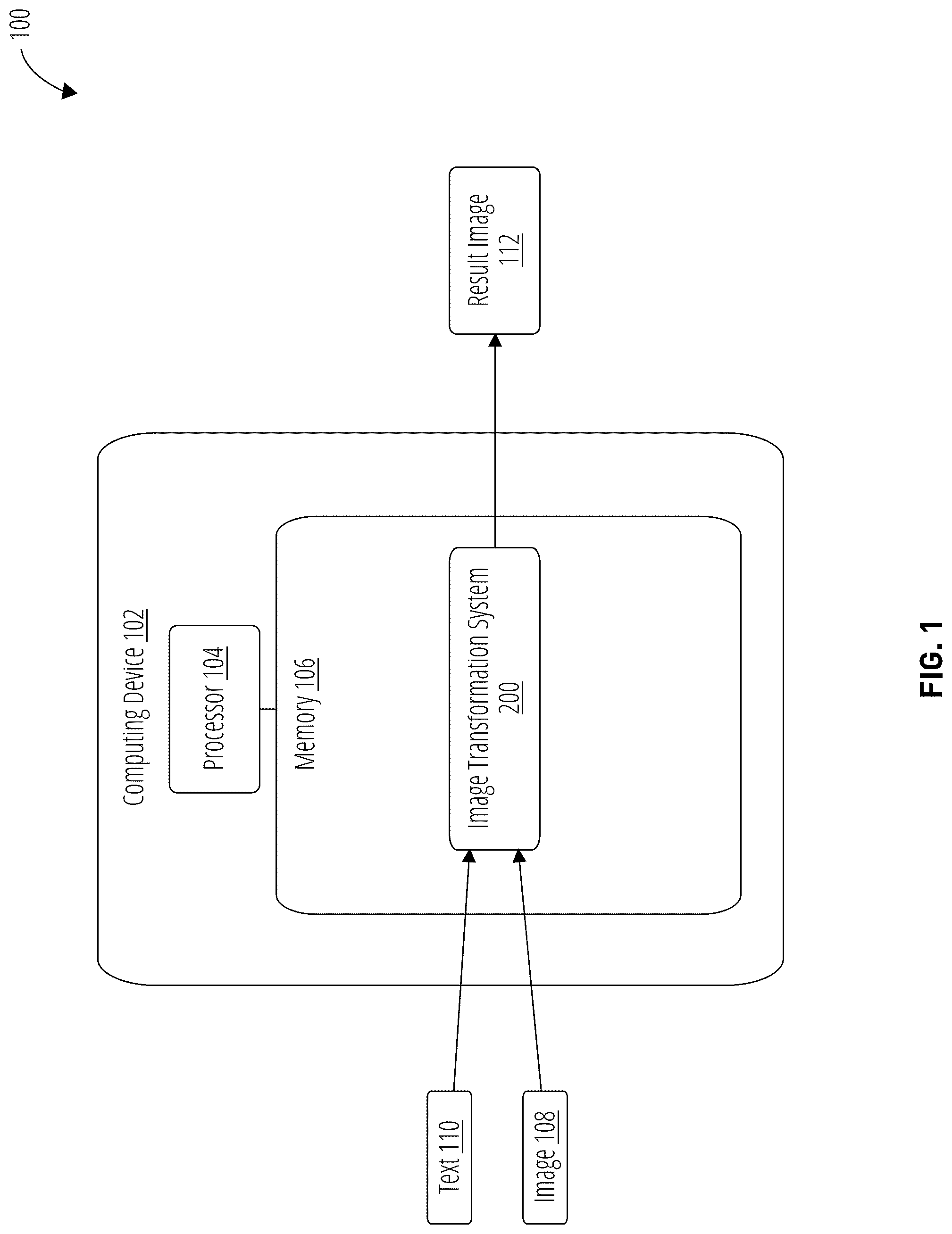 Patent US12307563 — Text-driven photo style adjustment with generative AI — Figure 1