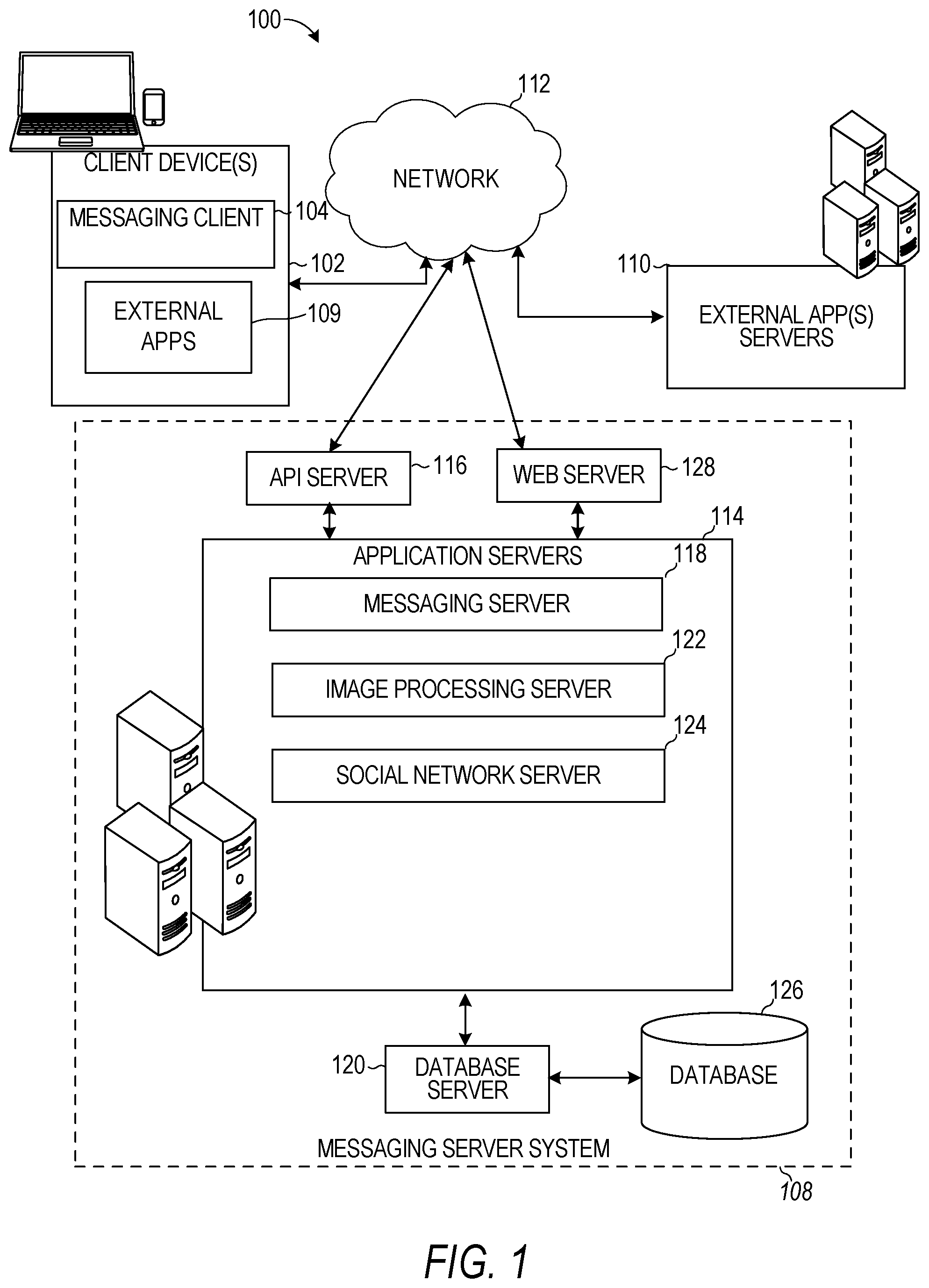 Patent US12307564 — Applying animated 3D avatar in AR experiences — Figure 1