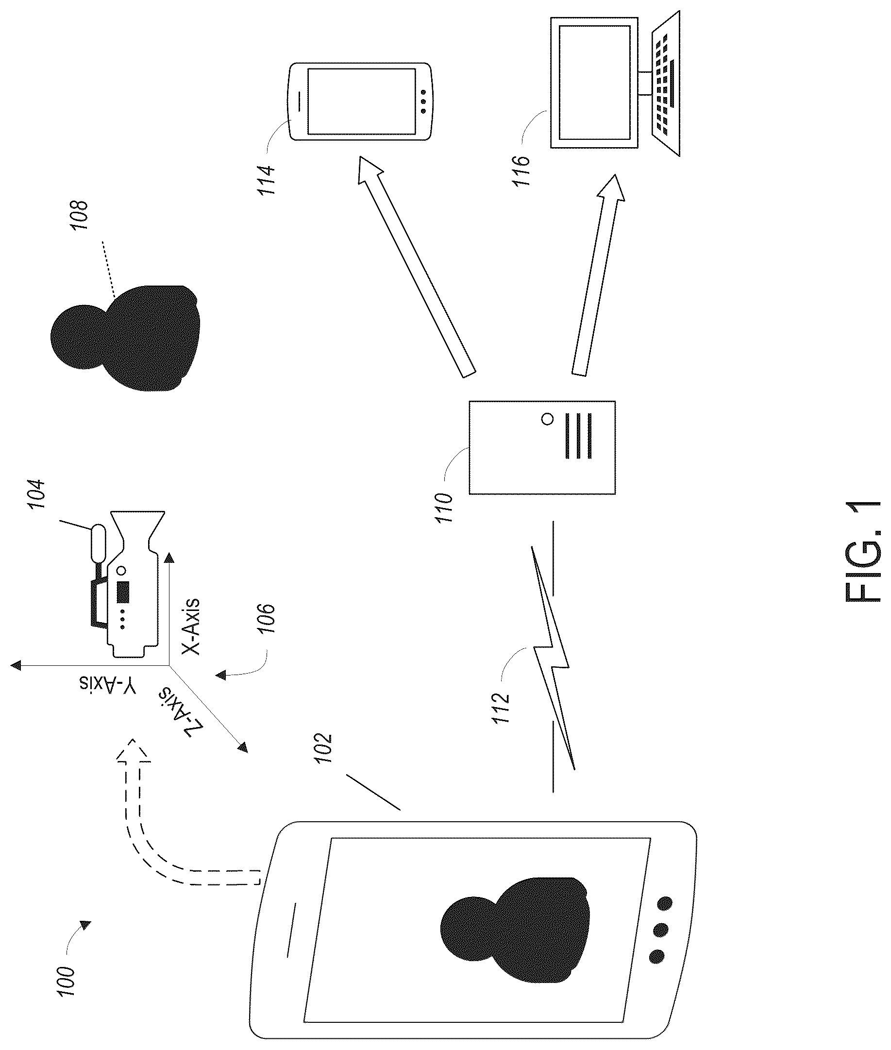 Patent US12307617 — Searchable object location information — Figure 1