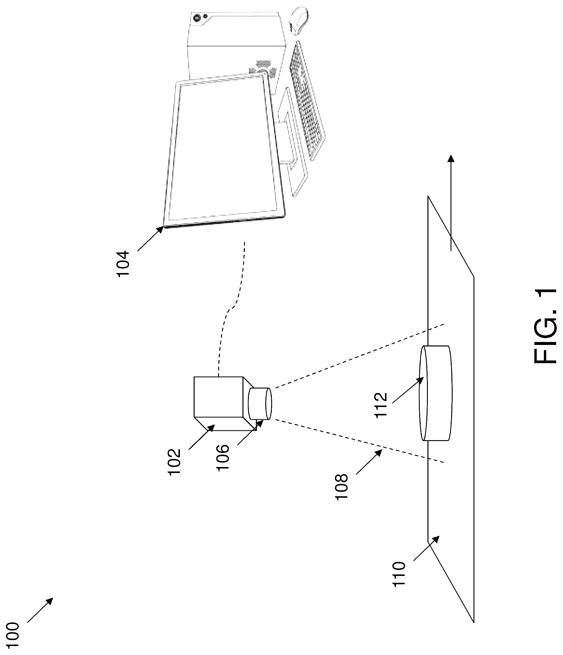 Patent US12307701 — Methods and apparatus for determining volumes of 3D images — Figure 1