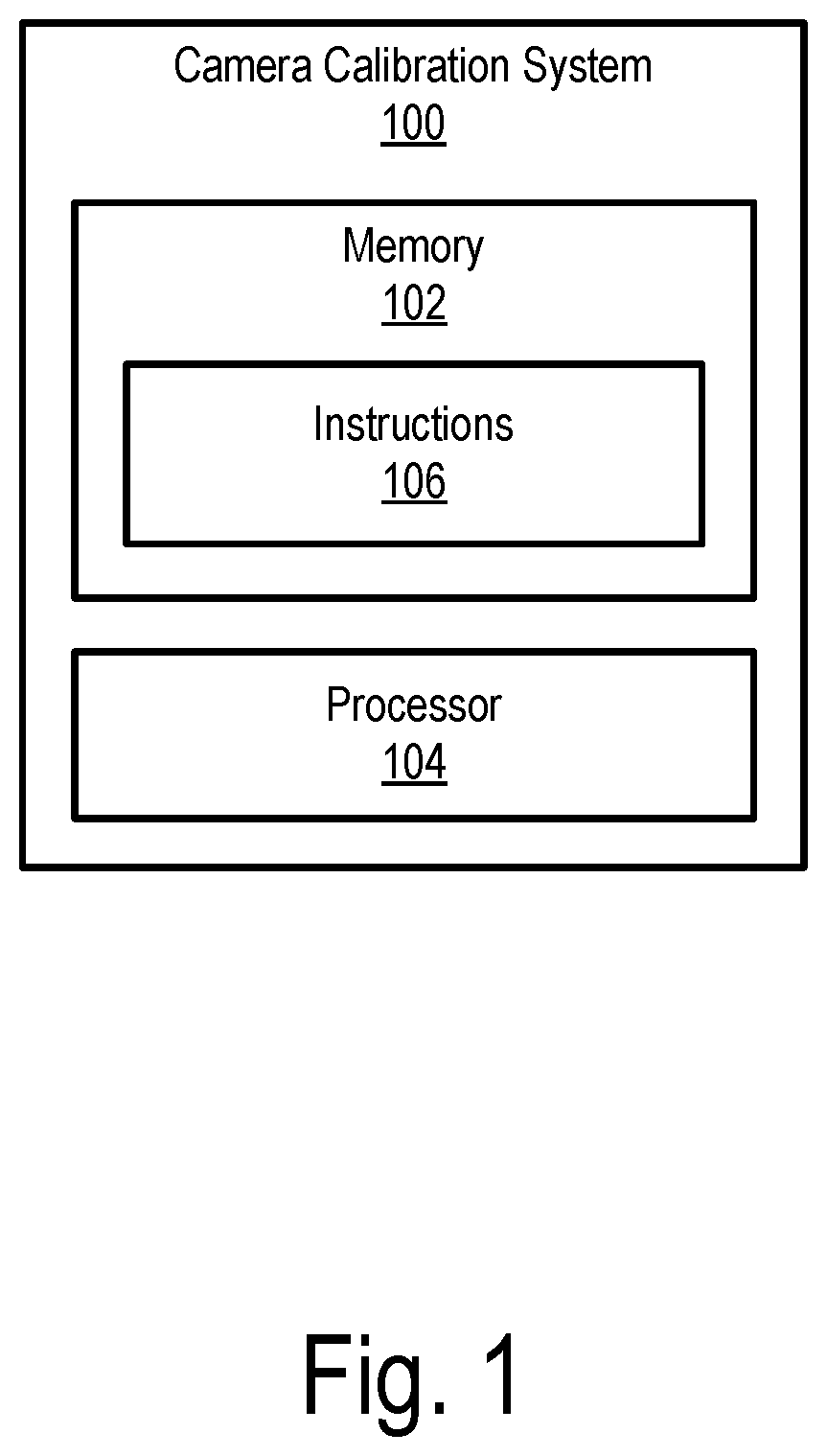 Patent US12307716 — Methods and systems for calibrating a camera array based on differentiable point targets in a capture scene — Figure 1