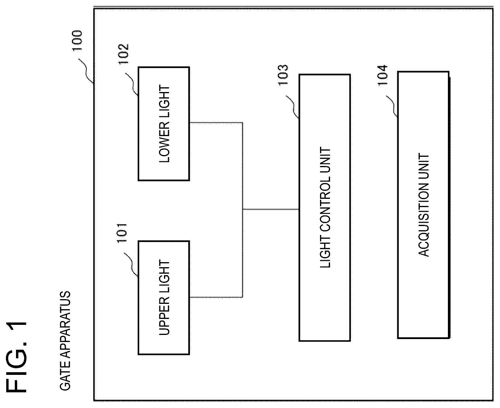 Patent US12307730 — Gate apparatus, control method of gate apparatus, and storage medium — Figure 1