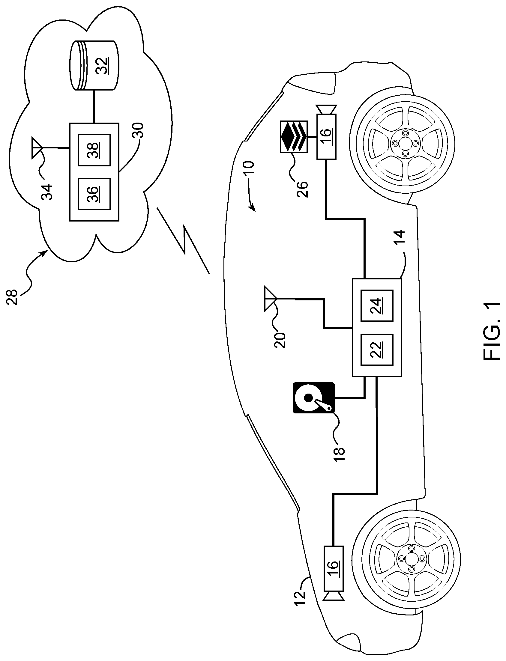 Patent US12307779 — Vehicle video recording framework — Figure 1