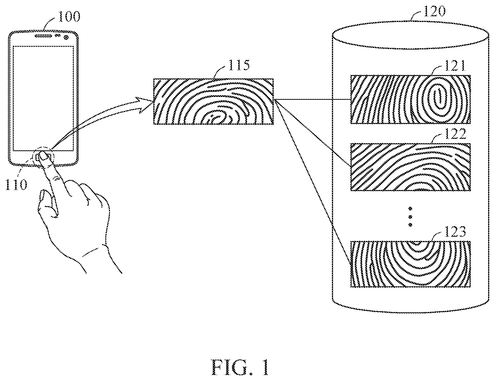 Patent US12307807 — Method and apparatus with anti-spoofing — Figure 1