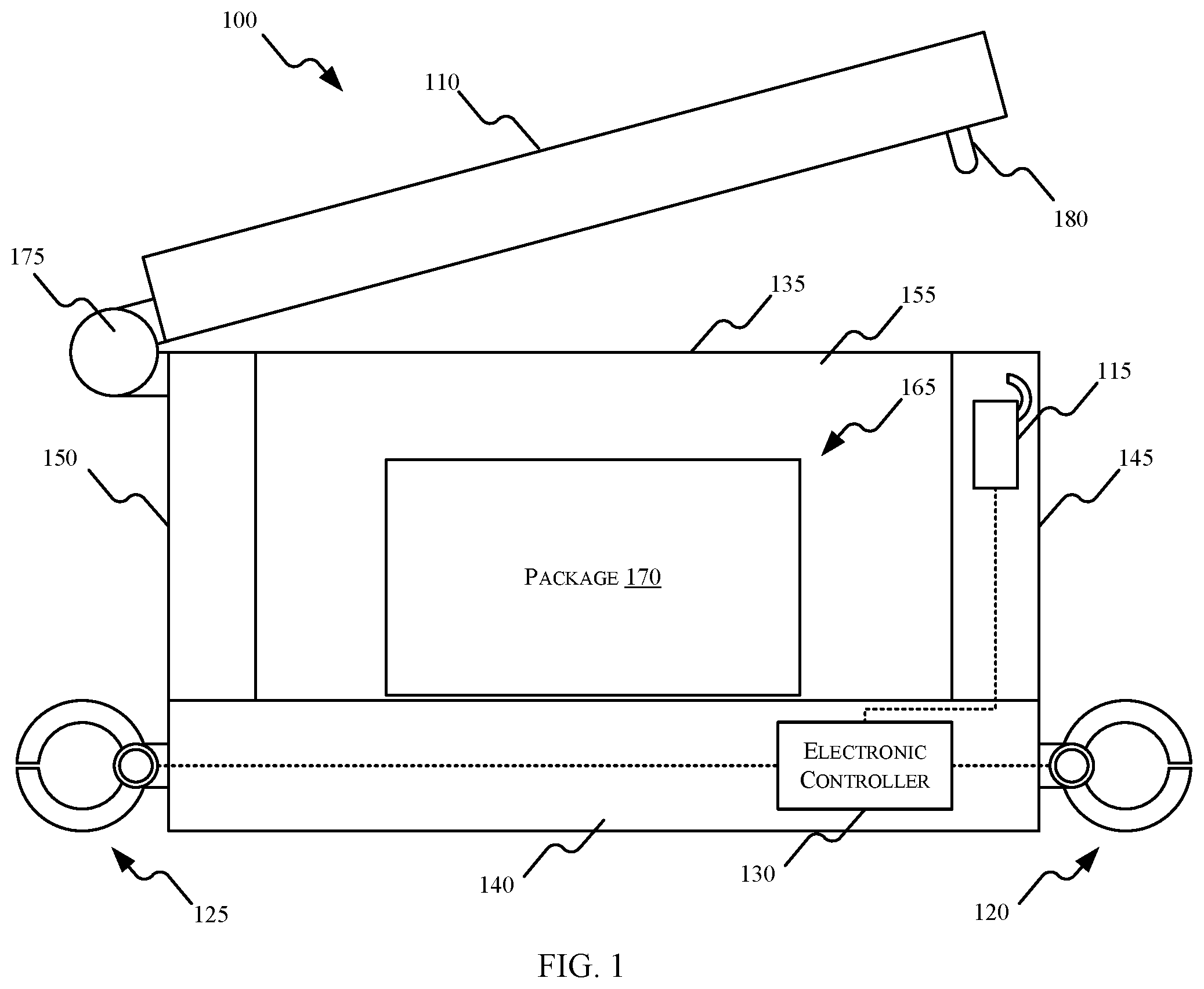 Patent US12307843 — Secure transport container — Figure 1