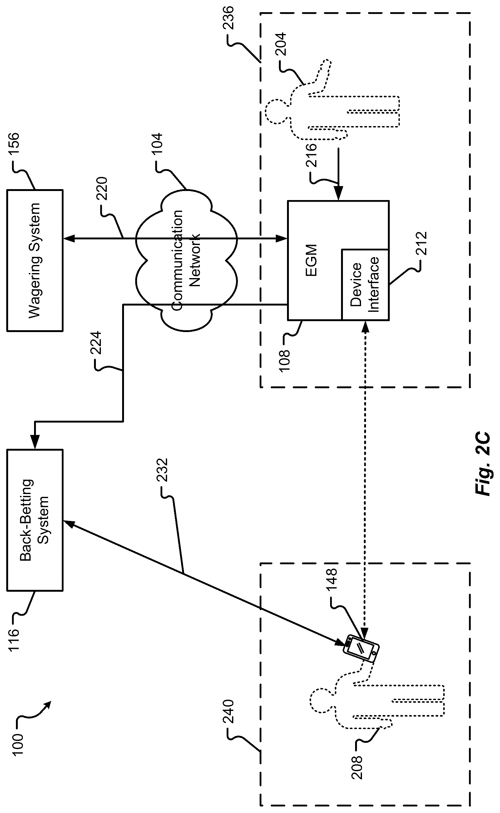 Patent US12307860 Figure 4 – System, method, and device for back-betting progressive prize pools in a gaming system