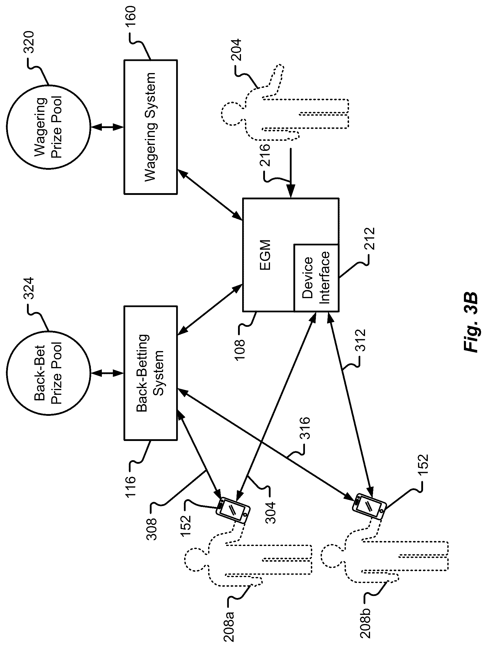 Patent US12307860 Figure 6 – System, method, and device for back-betting progressive prize pools in a gaming system
