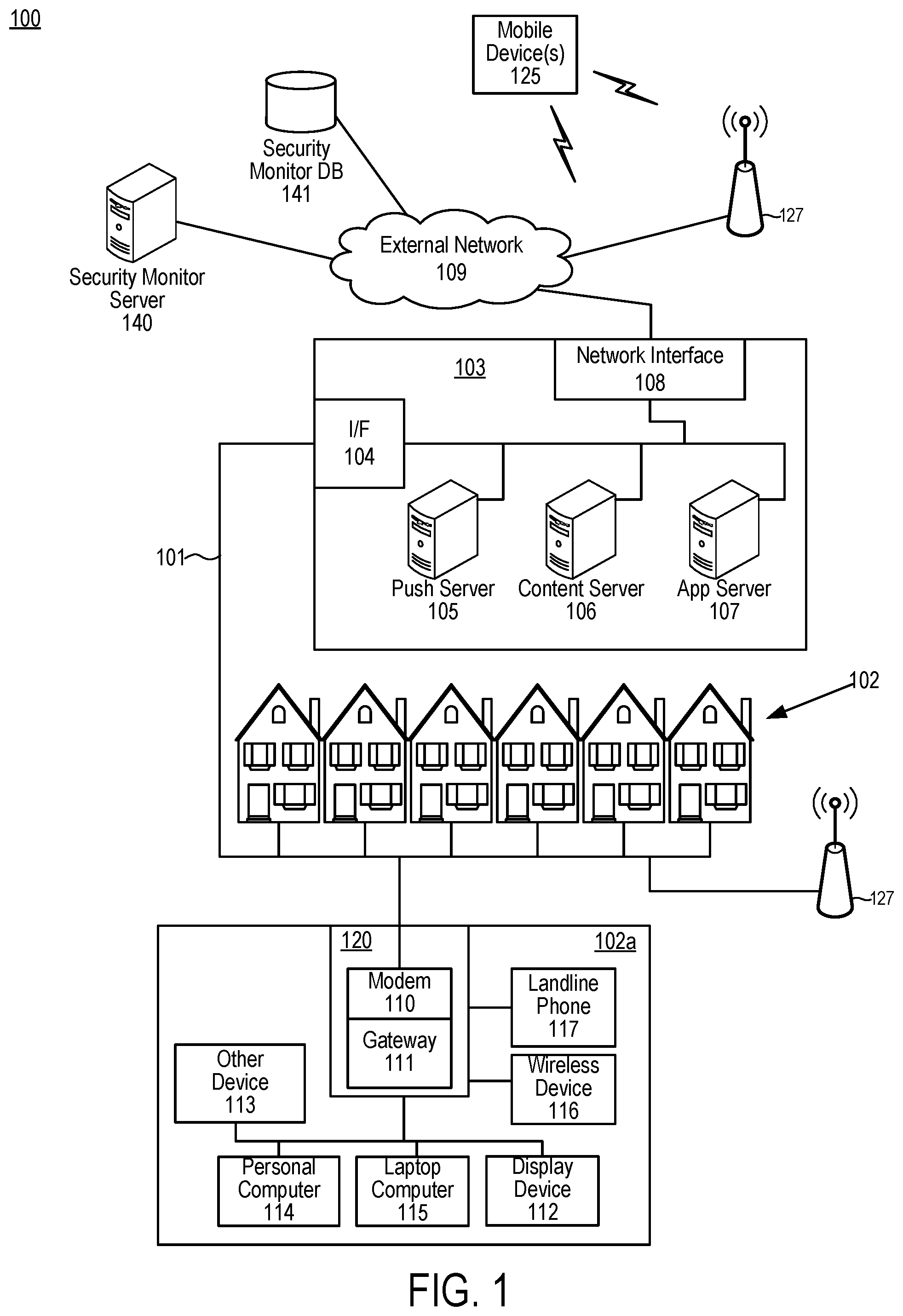 Patent US12307880 — Systems and methods for determining status of sensors — Figure 1