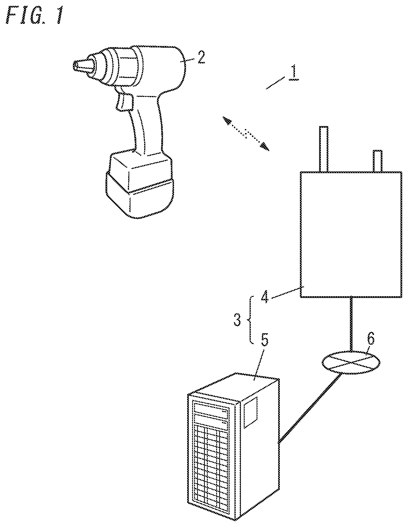 Patent US12307883 — Electric tool system, management system, management method, and non-transitory storage medium — Figure 1