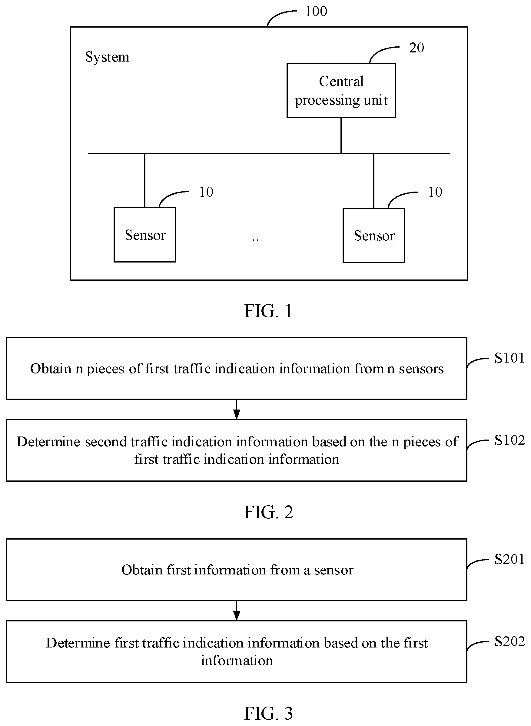 Patent US12307889 — Traffic indication information determining method and apparatus — Figure 1