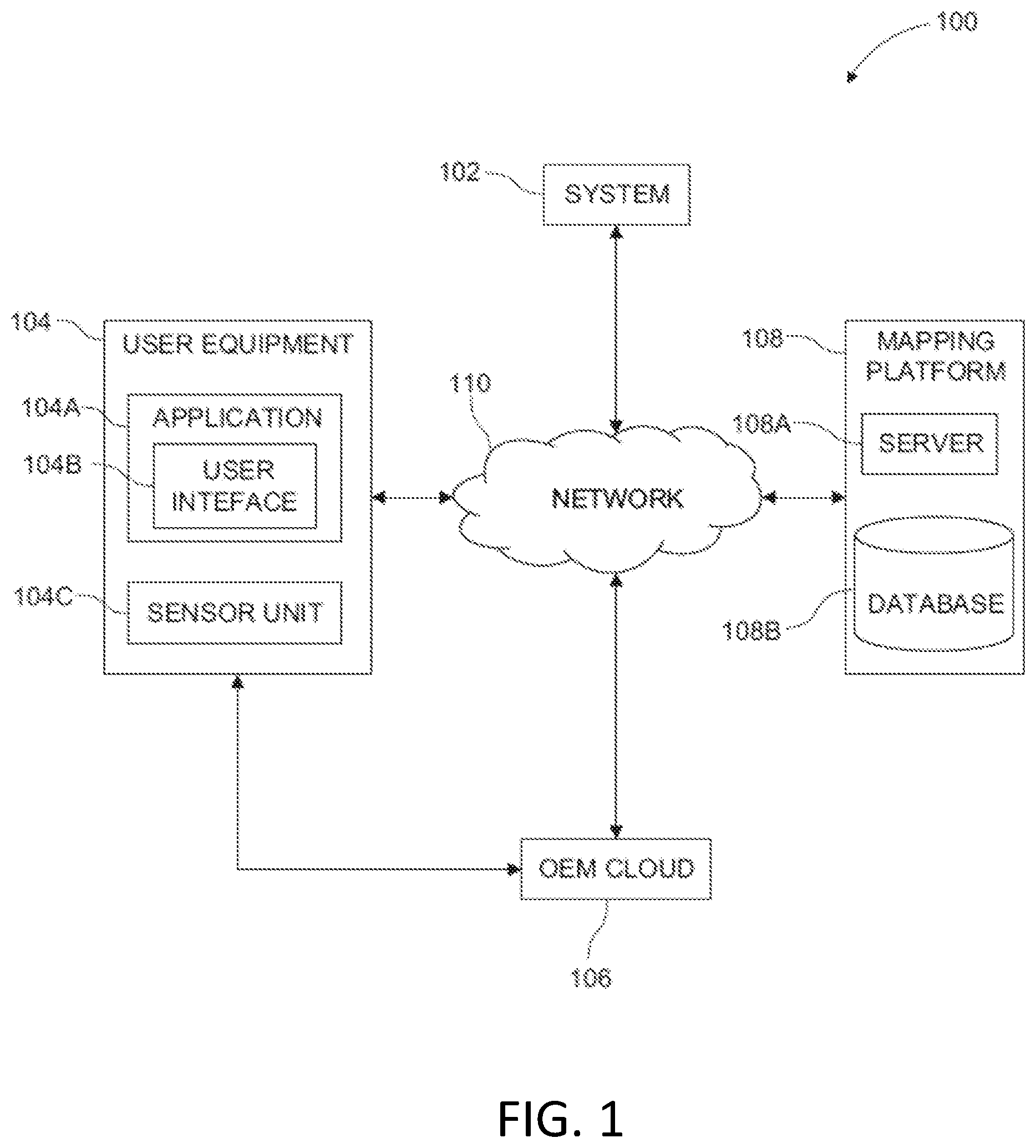 Patent US12307897 — System to predict vehicle parking bunching — Figure 1