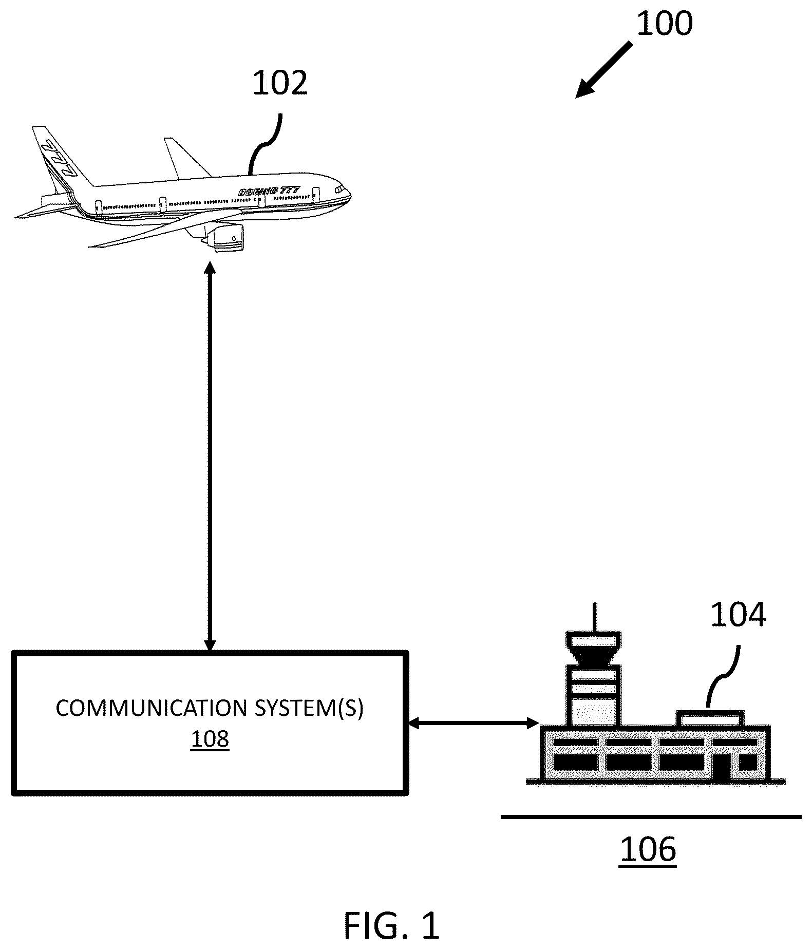 Patent US12307906 — Systems, apparatus, and methods for providing data from an aircraft in a compliant data format — Figure 1