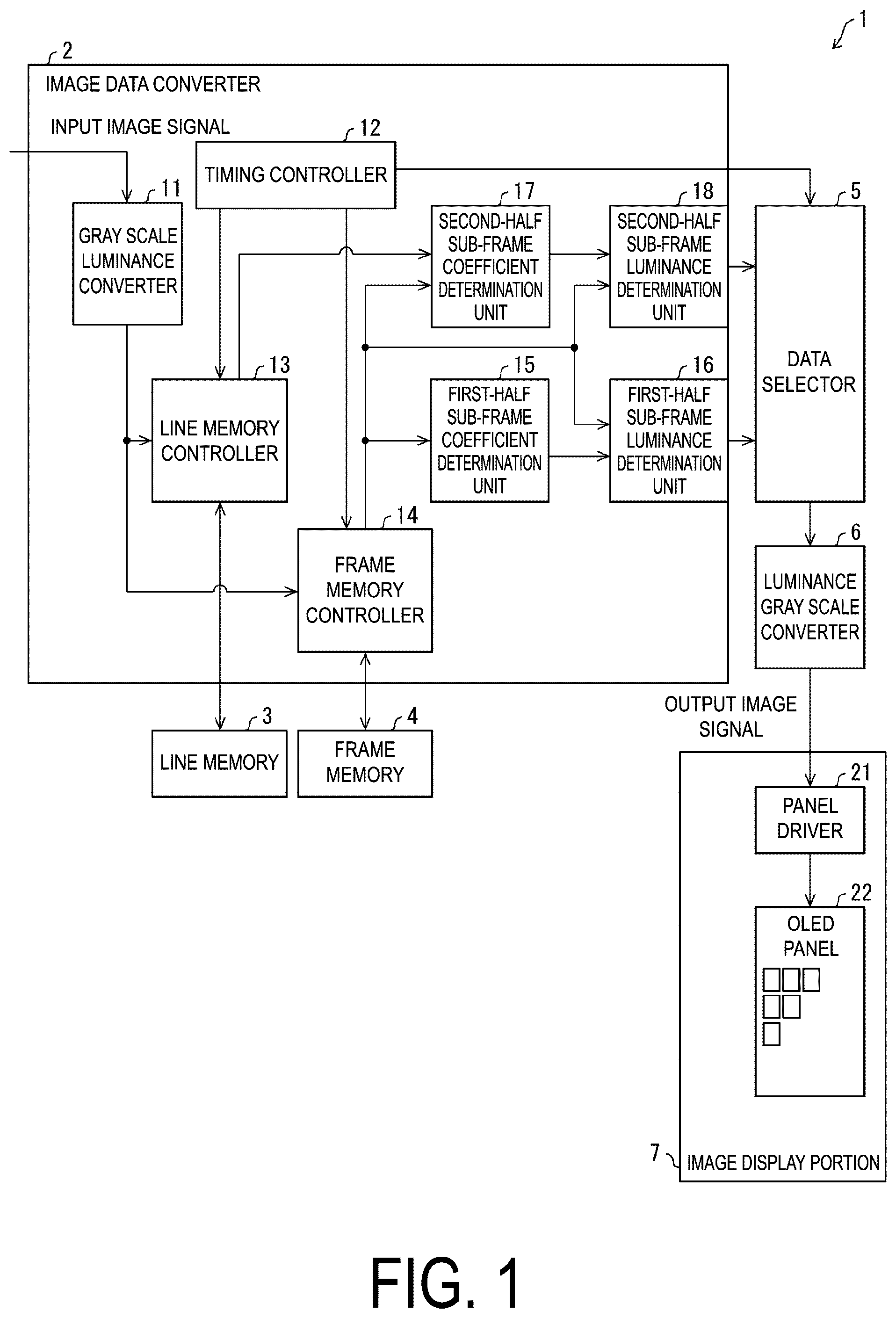 Patent US12307939 — Display device — Figure 1