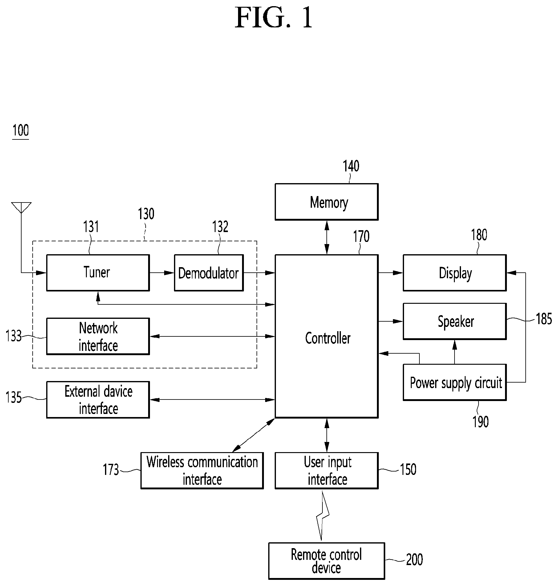Patent US12307943 — Display device — Figure 1