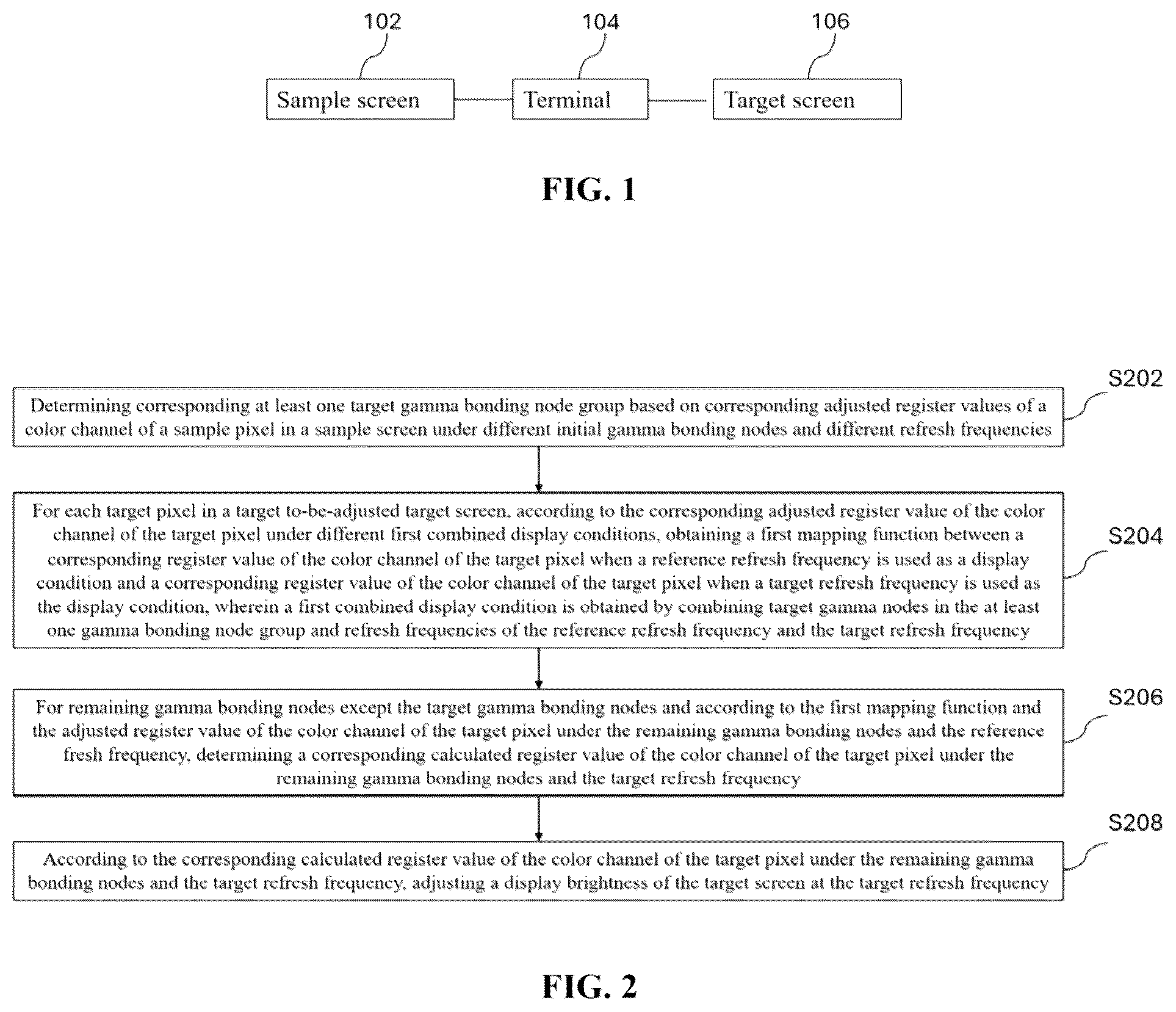 Patent US12307956 — Method for adjusting screen brightness, apparatus for adjusting screen brightness and computer device — Figure 1
