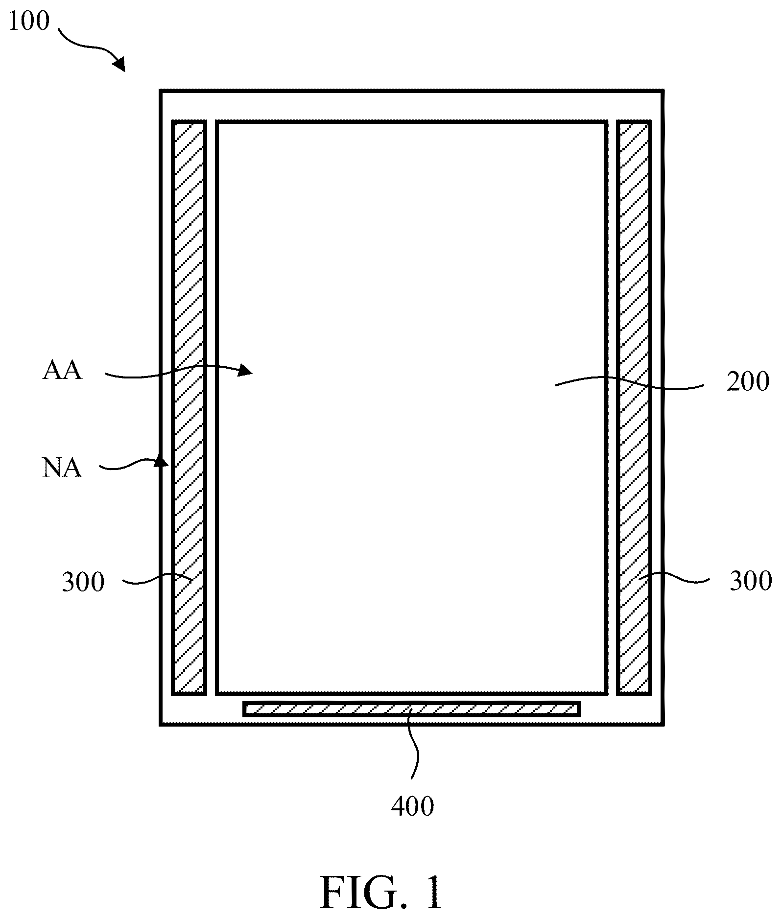 Patent US12307979 Figure 1 – Display panel