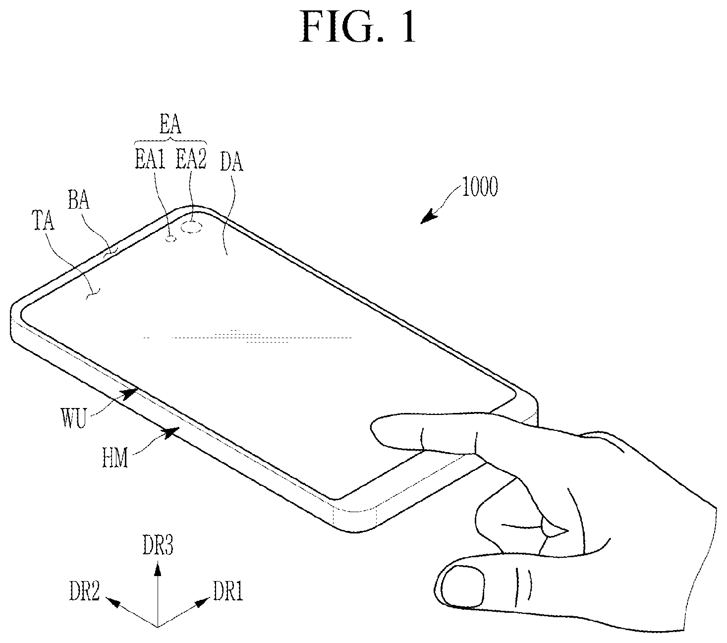 Patent US12307980 — Display device — Figure 1
