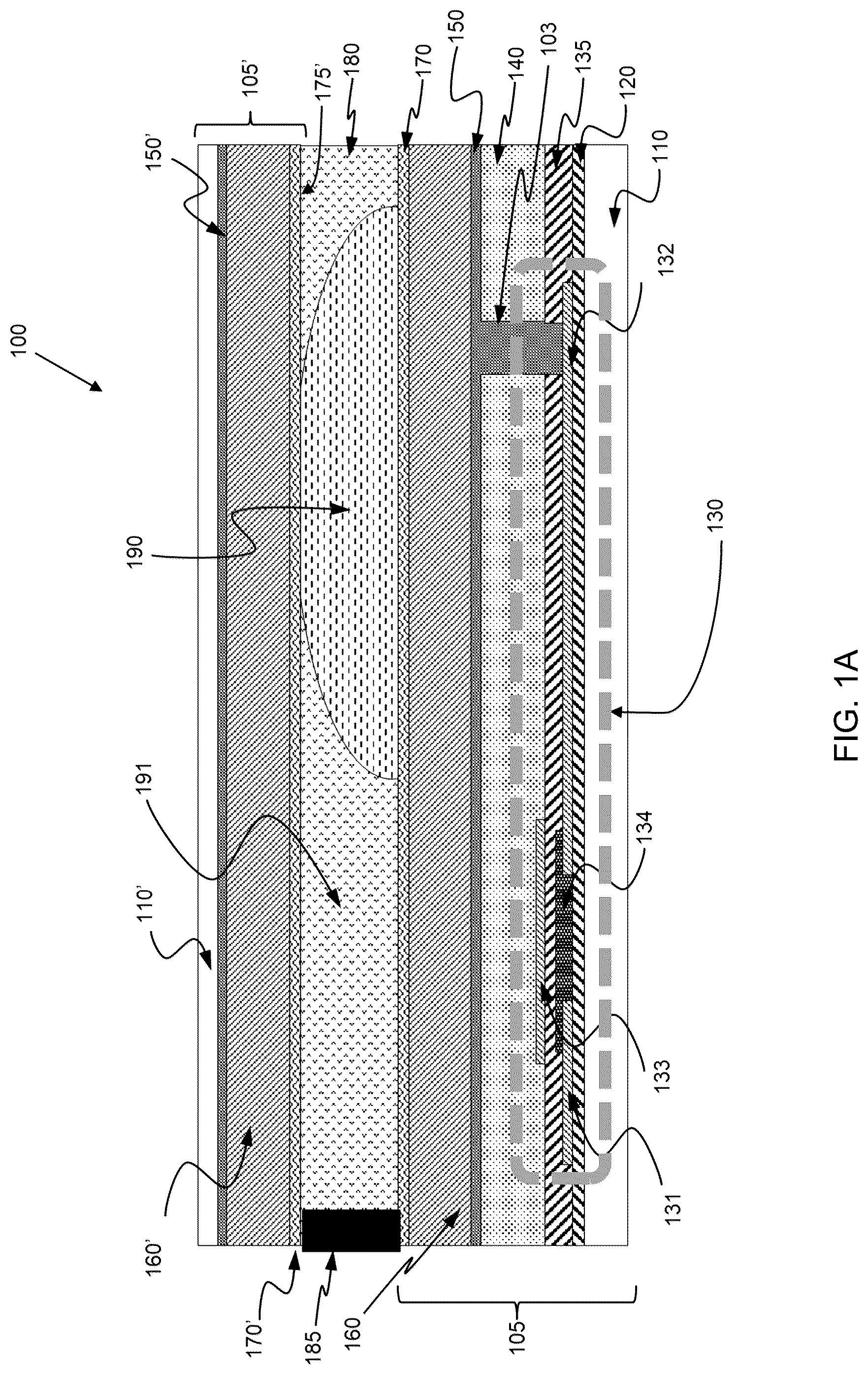 Patent US12307991 — Electrowetting on demand system with organic transistors — Figure 1