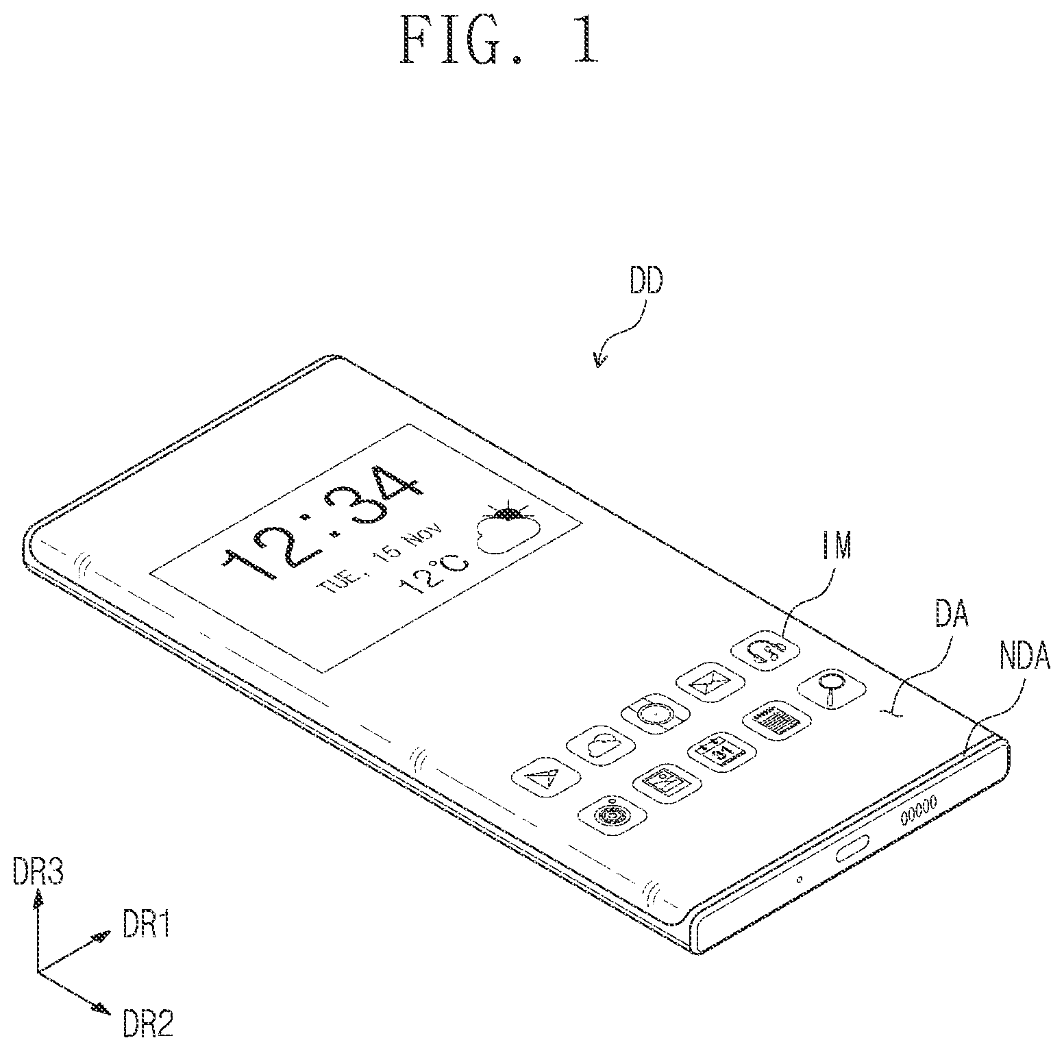 Patent US12307998 — Window and display device including the same — Figure 1