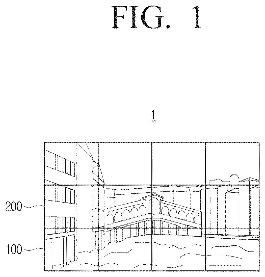 Patent US12307999 — Display apparatus comprising a plurality of driver IC, modular display apparatus and control method thereof — Figure 1