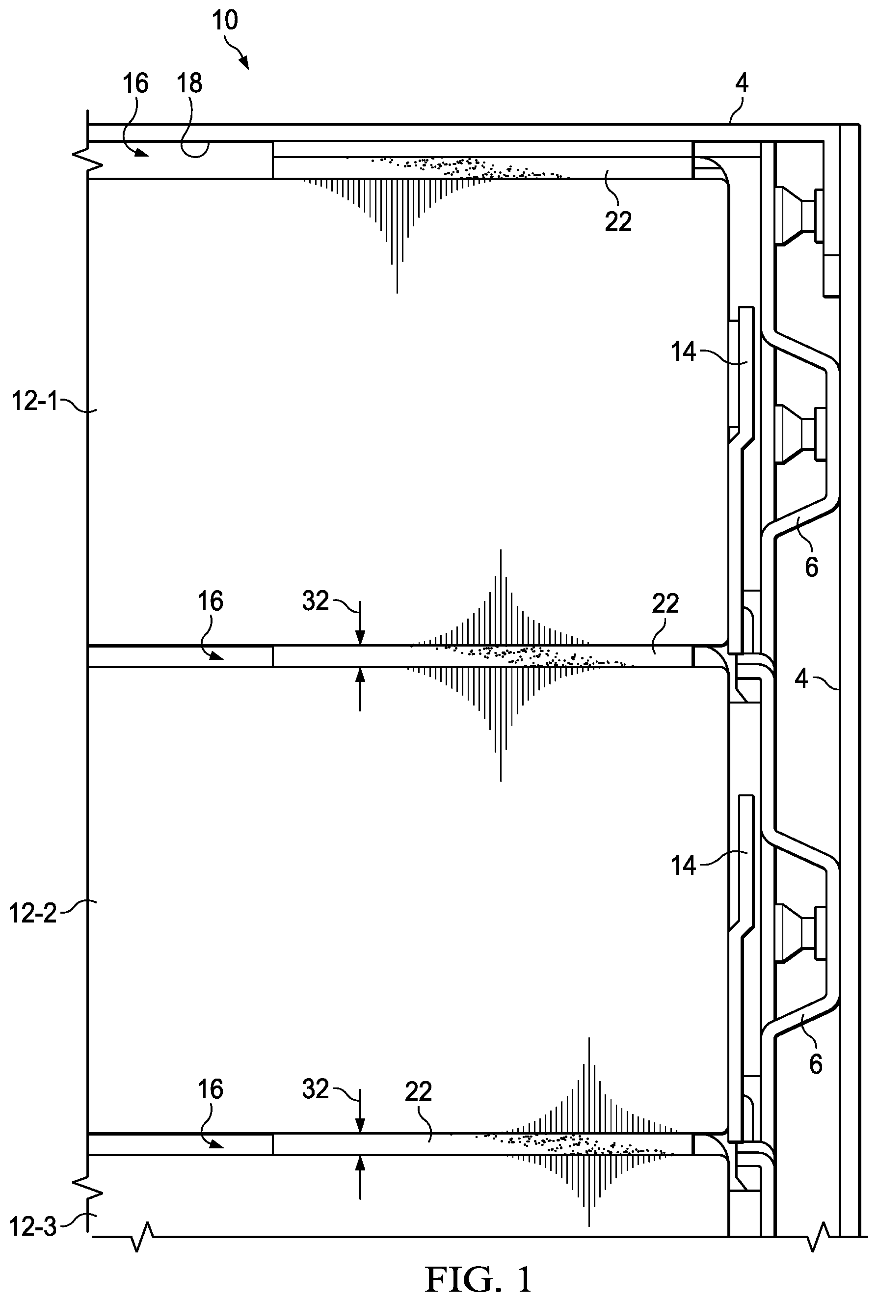 Patent US12308008 Figure 1 – System and method for reducing acoustic energy near HDD systems