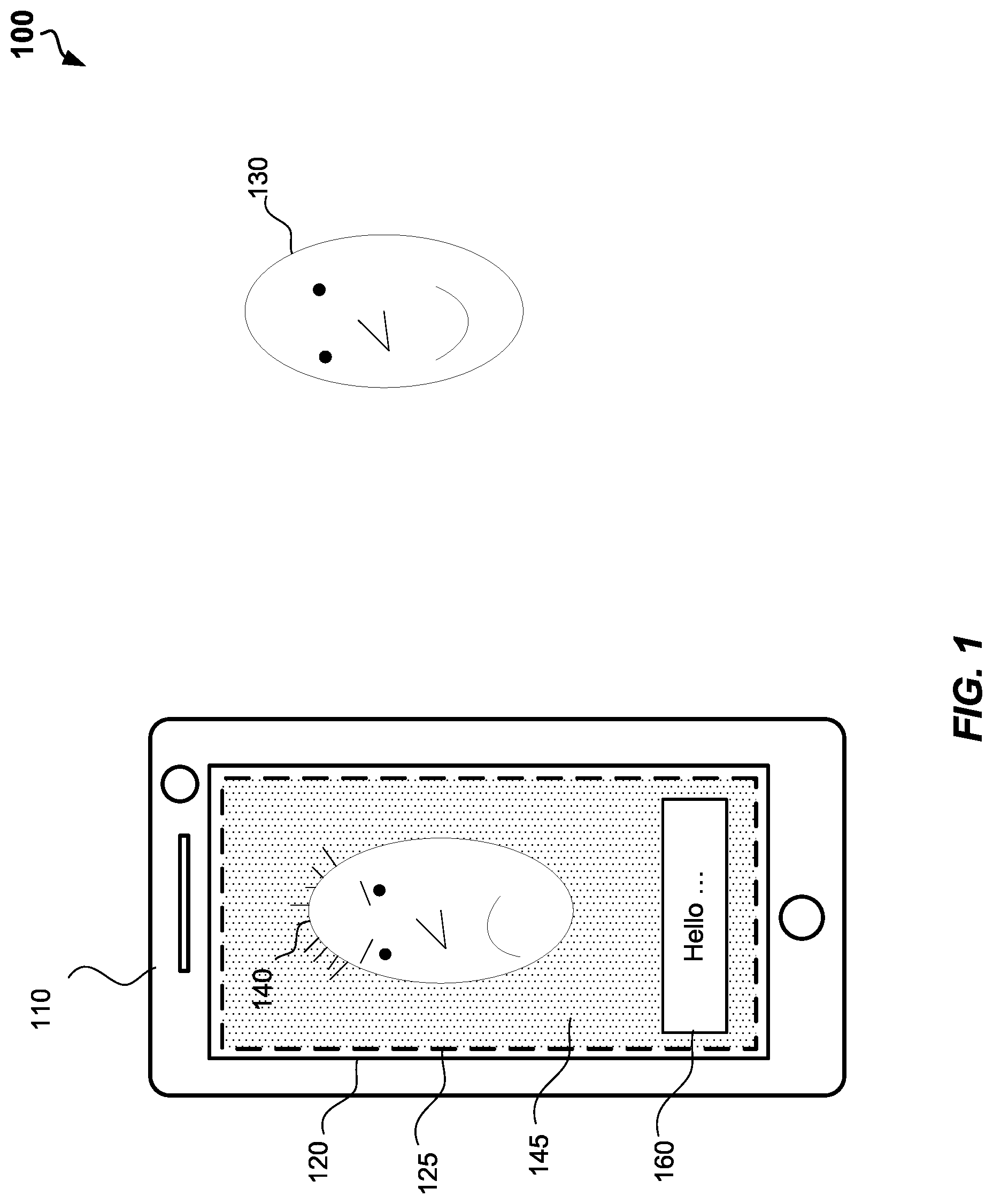 Patent US12308014 — Text and audio-based real-time face reenactment — Figure 1