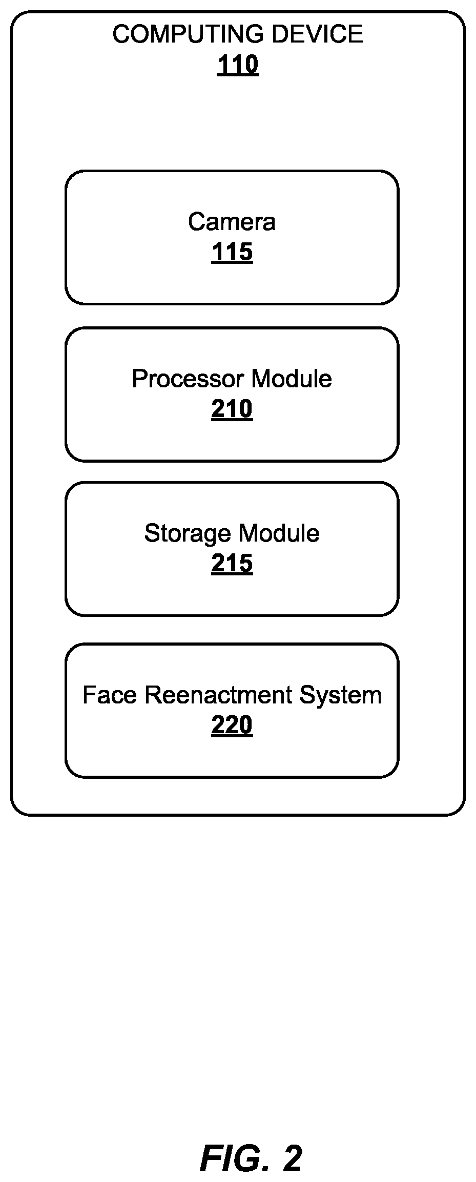 Patent US12308014 Figure 2 – Text and audio-based real-time face reenactment