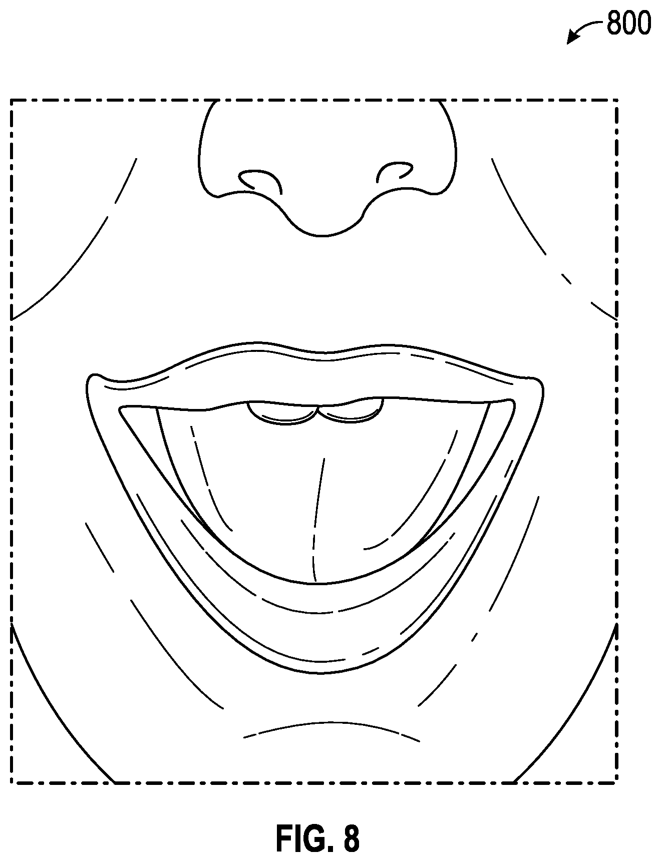 Patent US12308014 Figure 8 – Text and audio-based real-time face reenactment