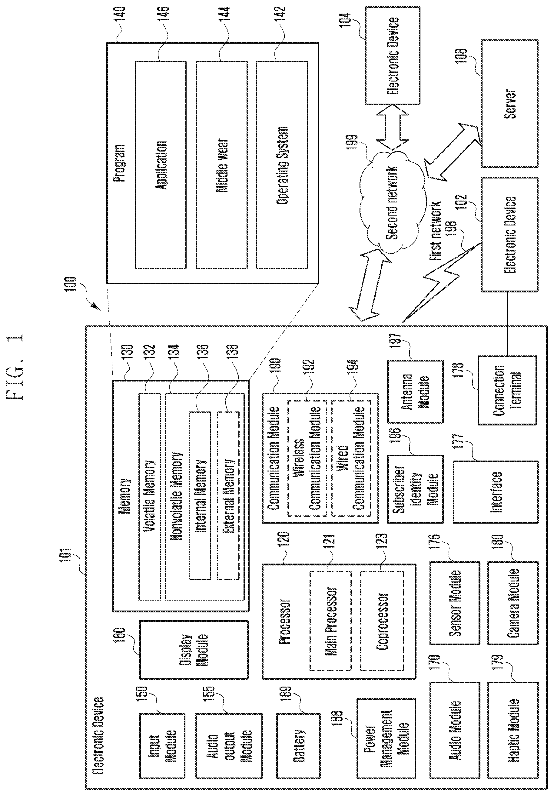 Patent US12308044 — Electronic device for recording contents data and method of the same — Figure 1