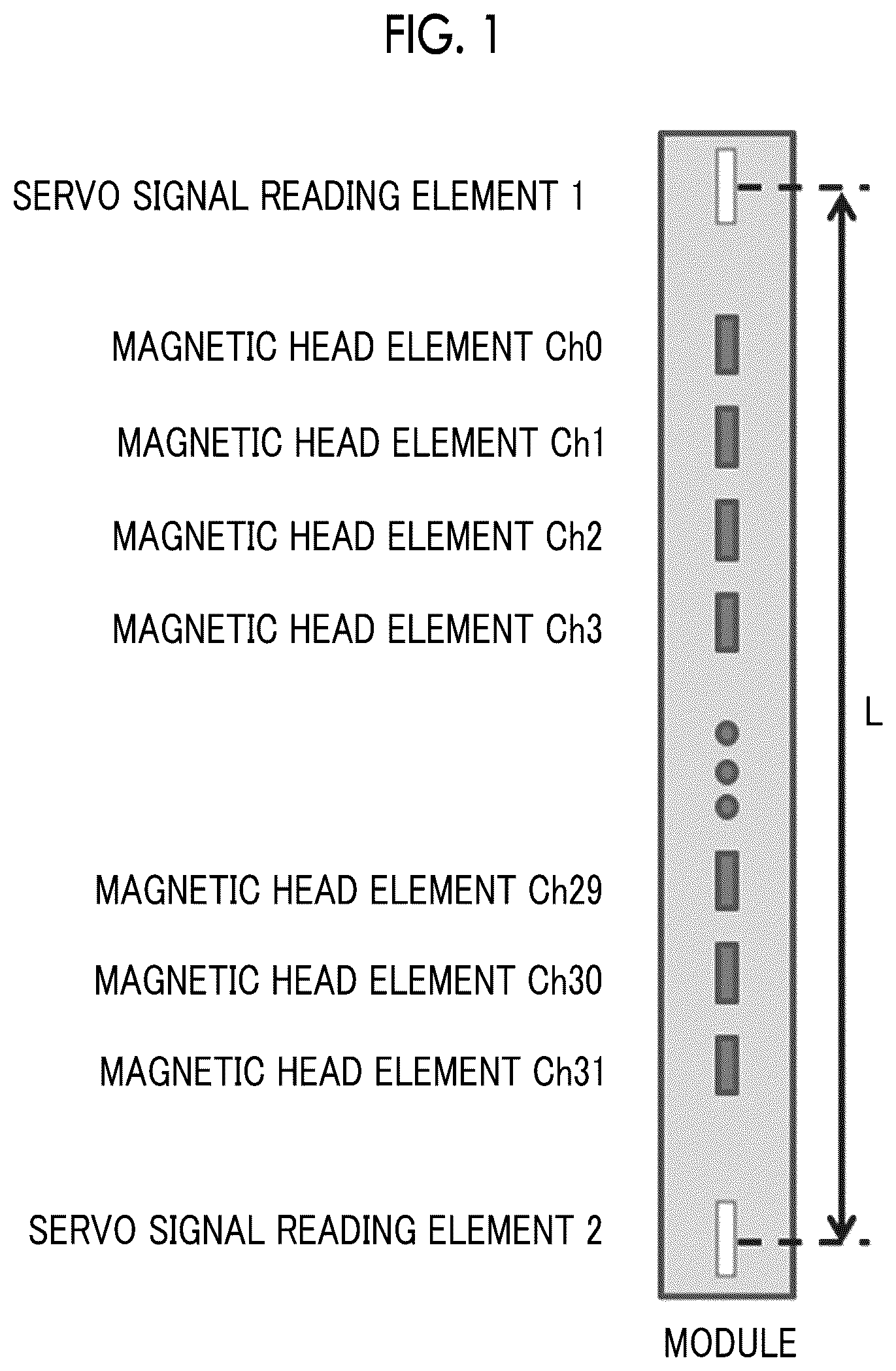 Patent US12308054 — Magnetic tape having characterized magnetic layer surface, magnetic tape cartridge, and magnetic tape device — Figure 1